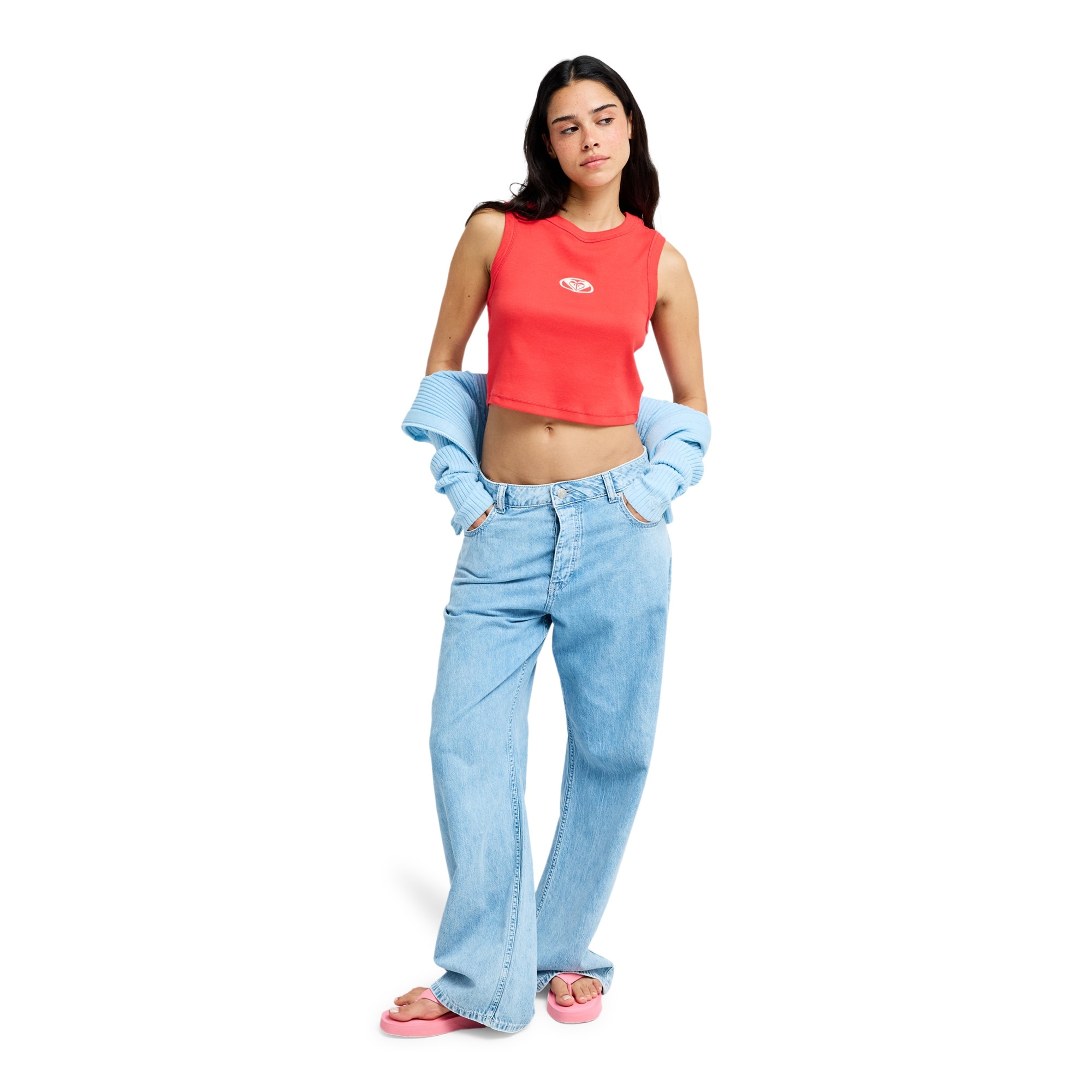 Camiseta de mujer Iconic Days Roxy - Rojo Rojo-6