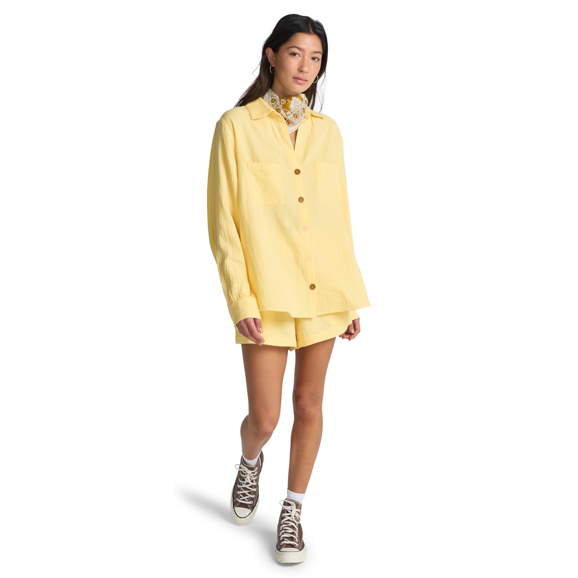 Camisa de mujer Swell Blouse Billabong - Amarillo Amarillo-2
