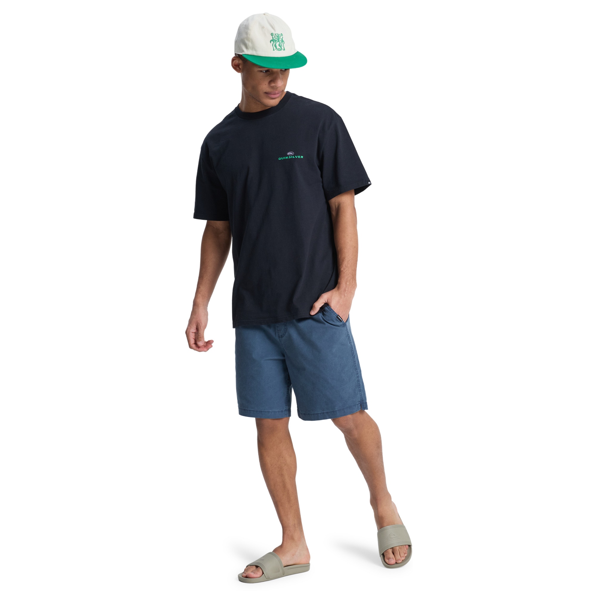 Pantalón corto de hombre Taxer 19" Quiksilver - Azul Azul-5