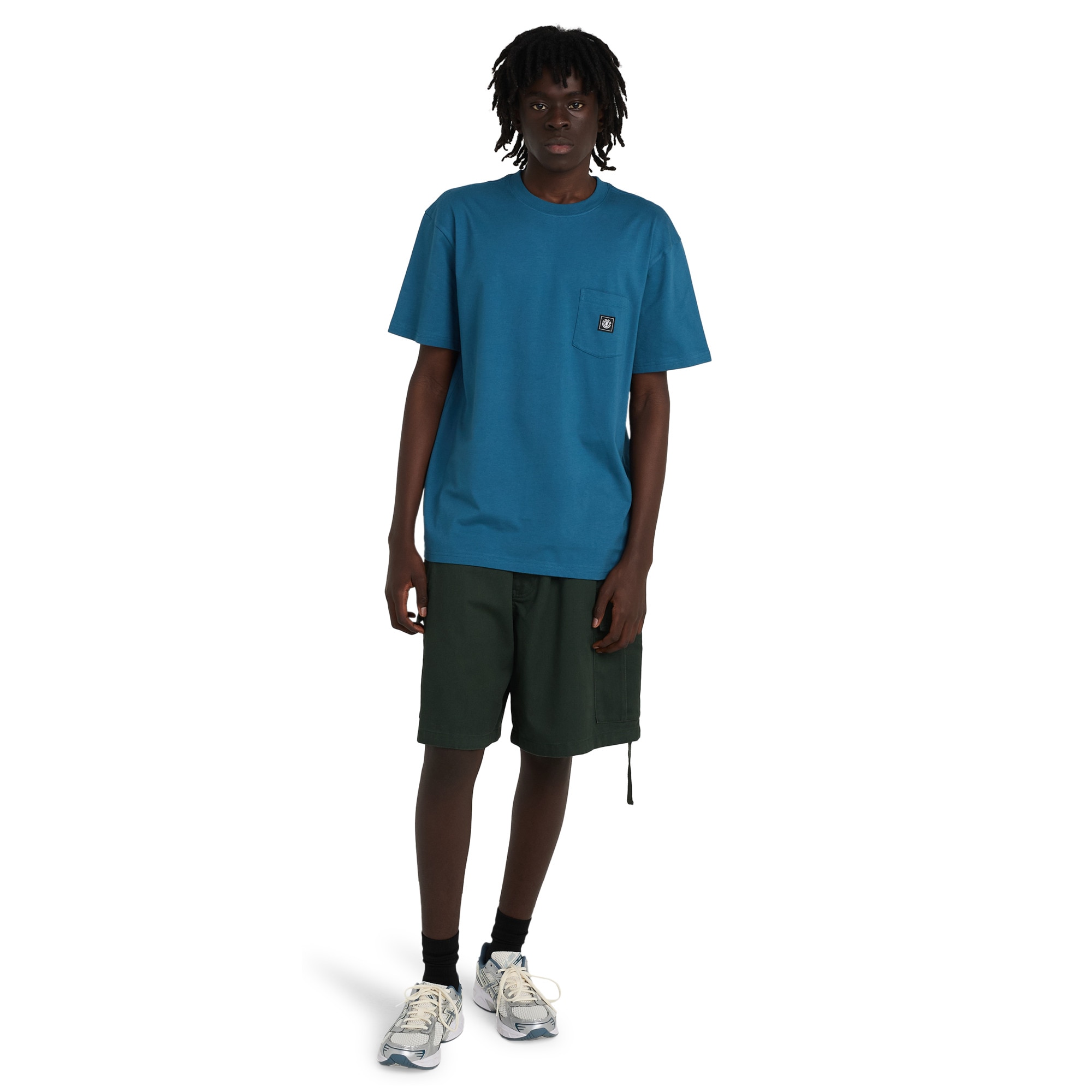Camiseta de hombre Icon Label Pocket Element - Azul Azul-5