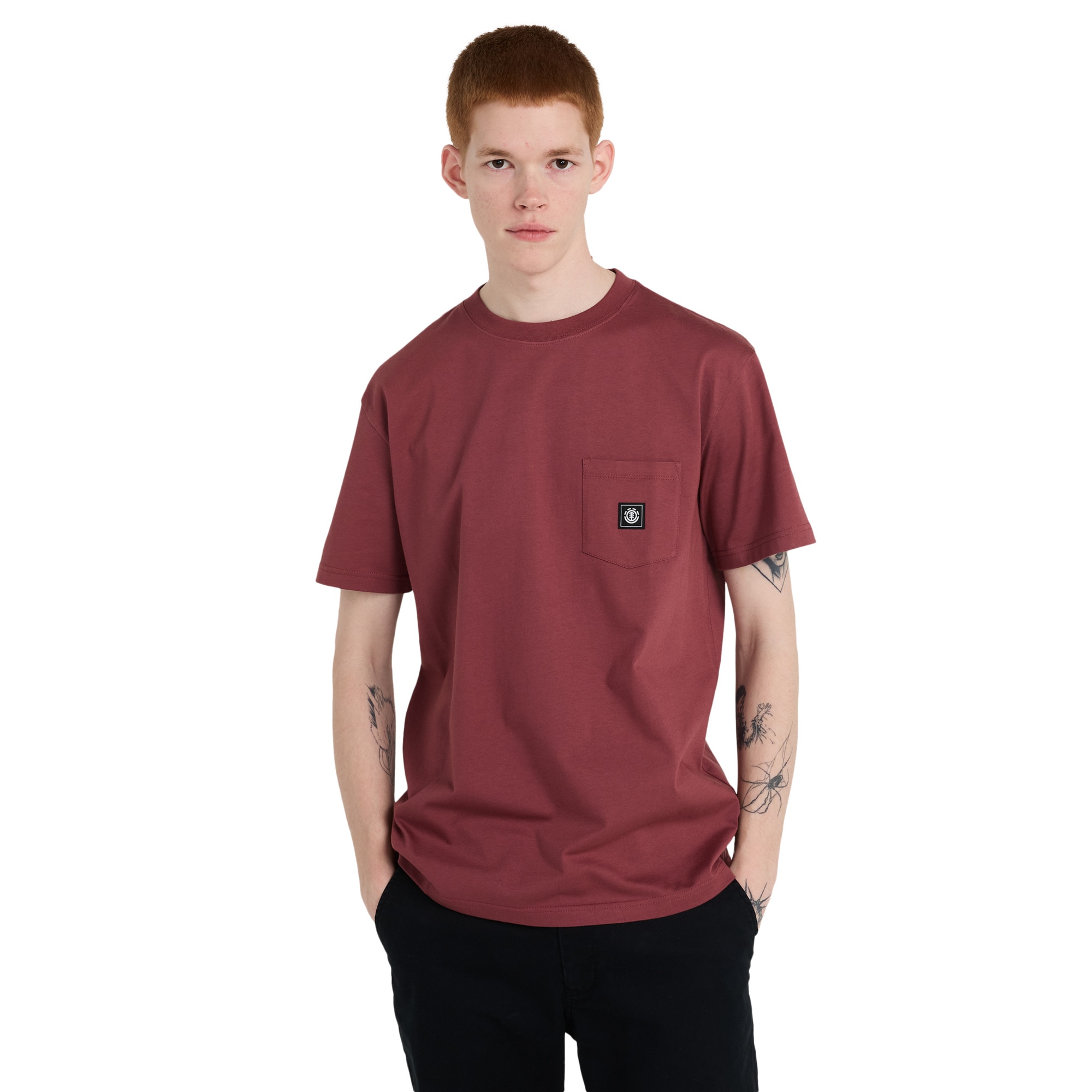 Camiseta de hombre Icon Label Pocket Element - Morado Morado-1