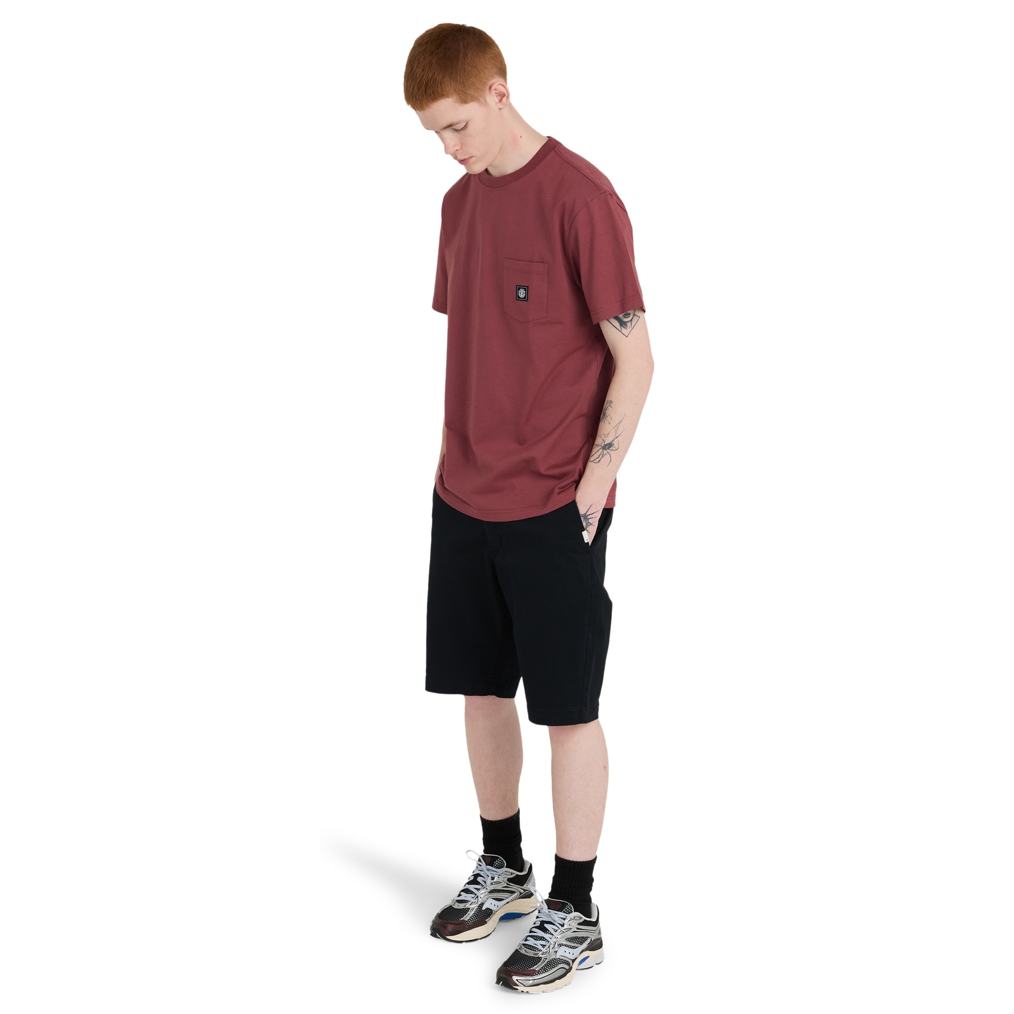 Camiseta de hombre Icon Label Pocket Element - Morado Morado-5