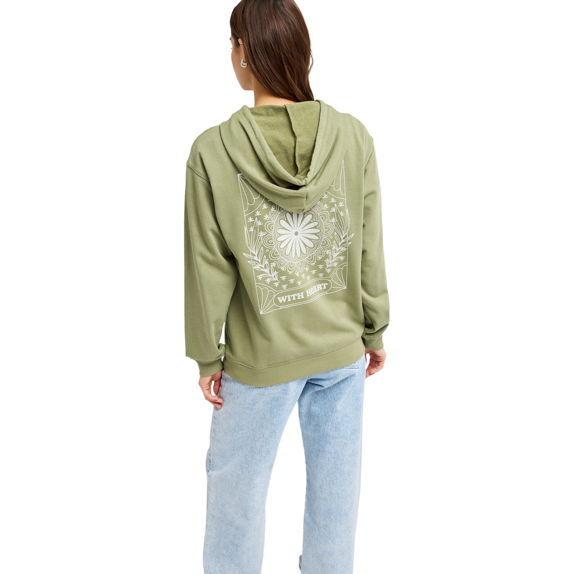 Sudadera de mujer Surf Stoked Terry Vint Roxy - Verde Verde-2