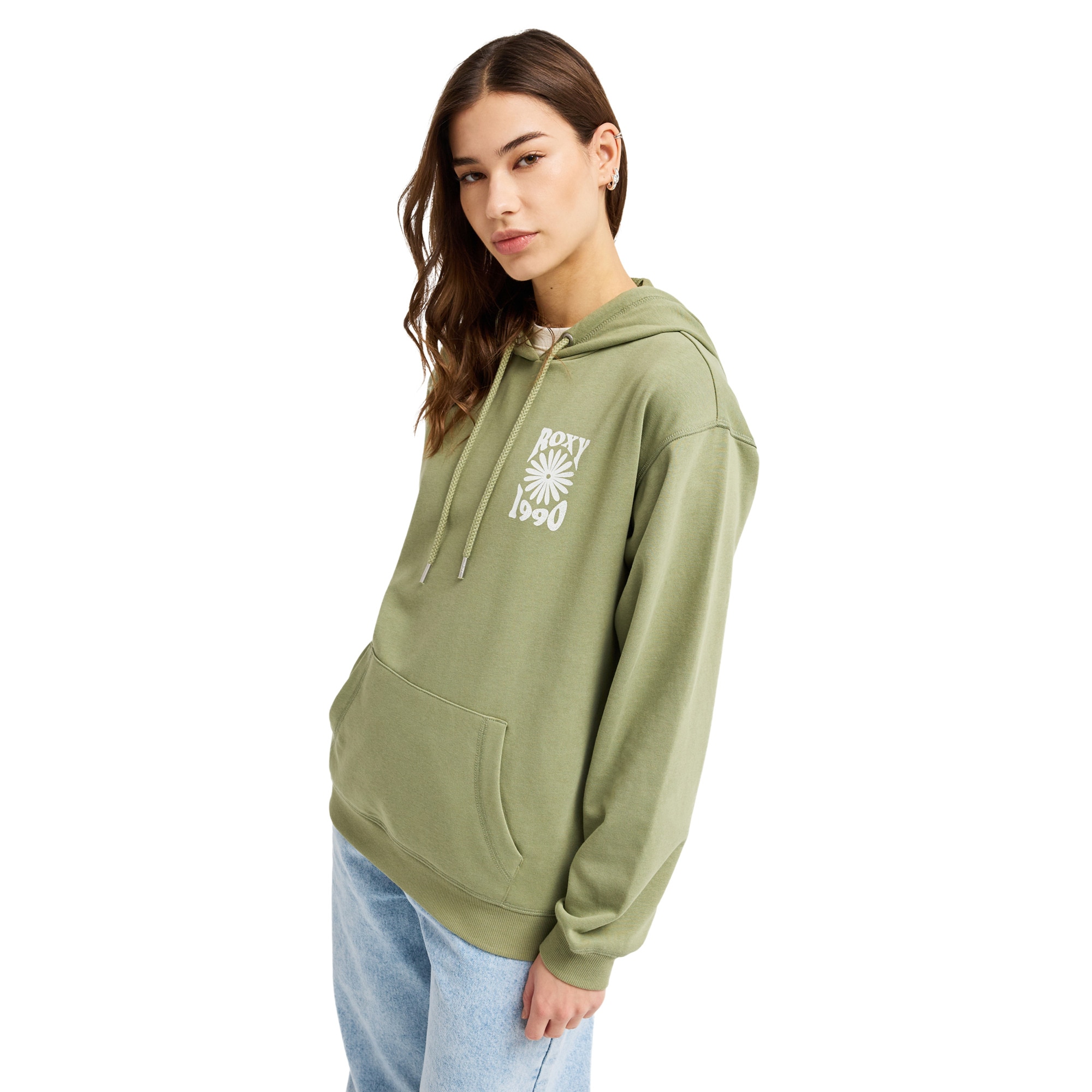 Sudadera de mujer Surf Stoked Terry Vint Roxy - Verde Verde-3