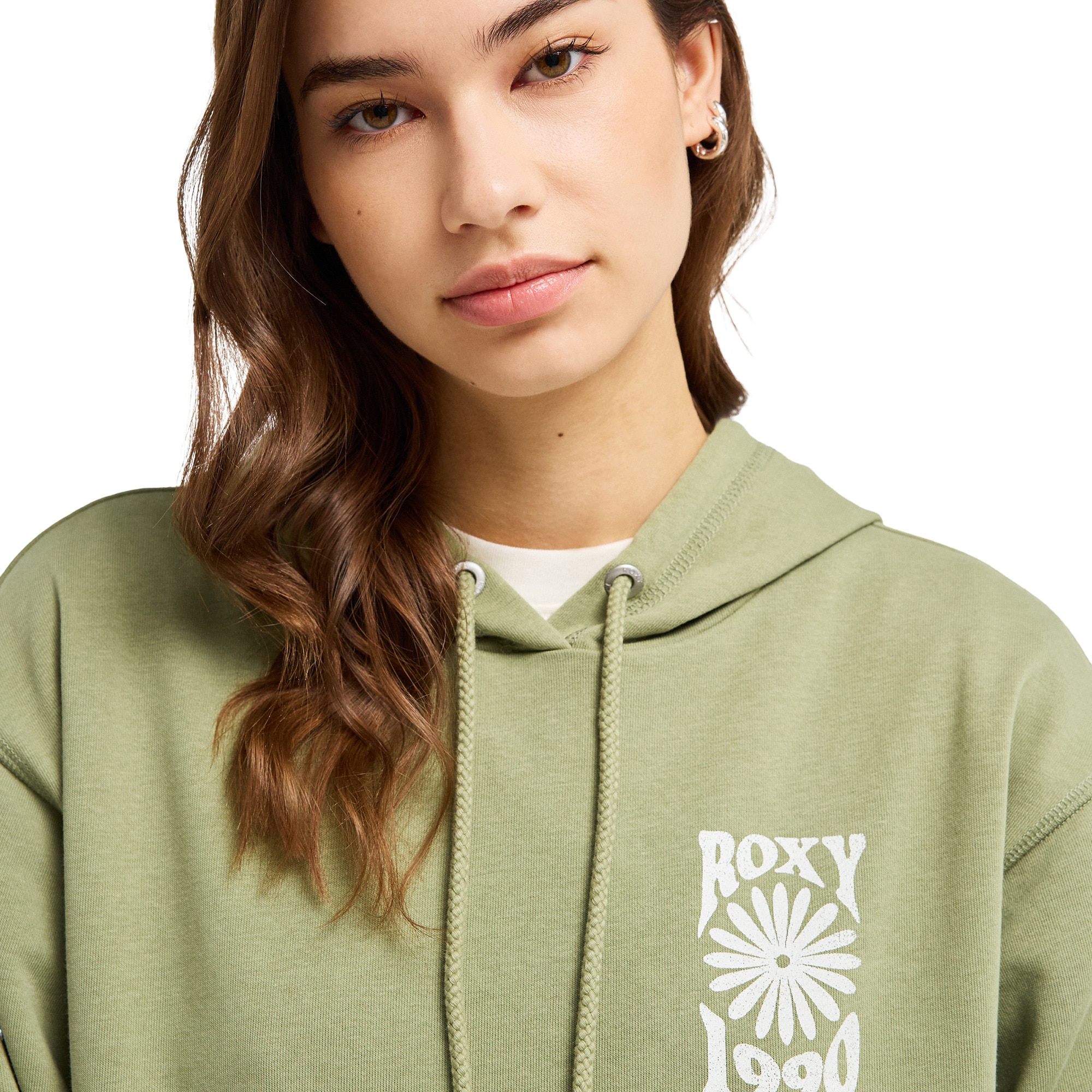 Sudadera de mujer Surf Stoked Terry Vint Roxy - Verde Verde-4