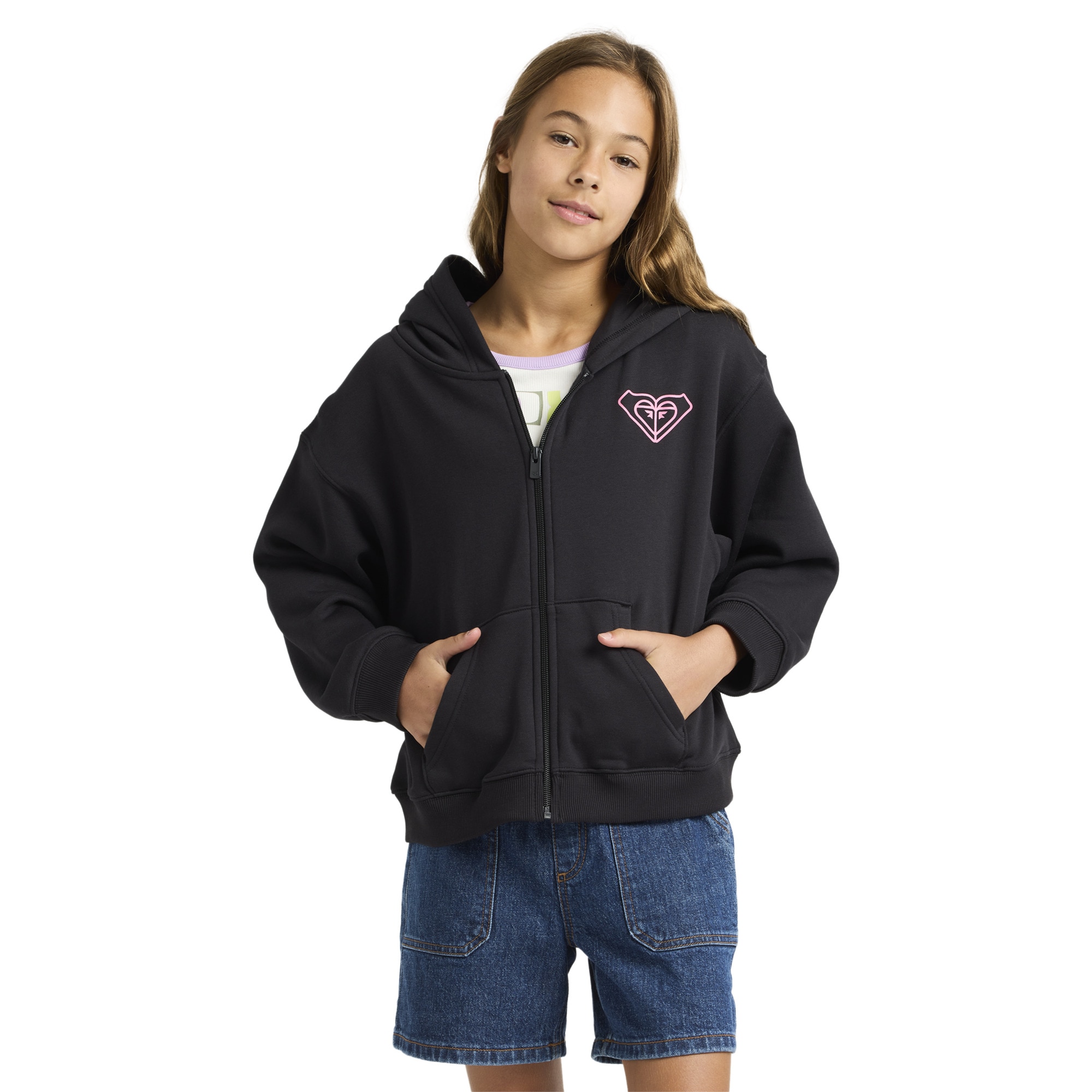 Sudadera de niños Midnight Hike Brushed Roxy - Negro Negro-1