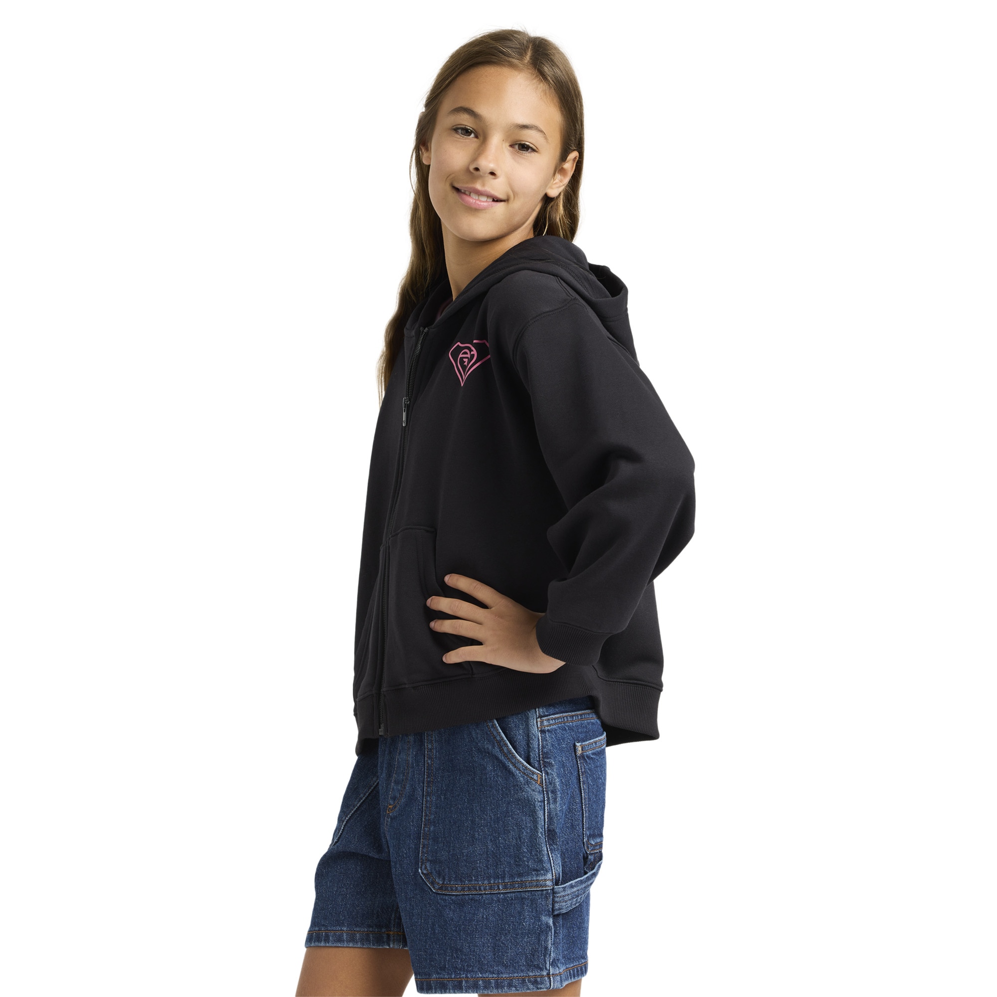 Sudadera de niños Midnight Hike Brushed Roxy - Negro Negro-4