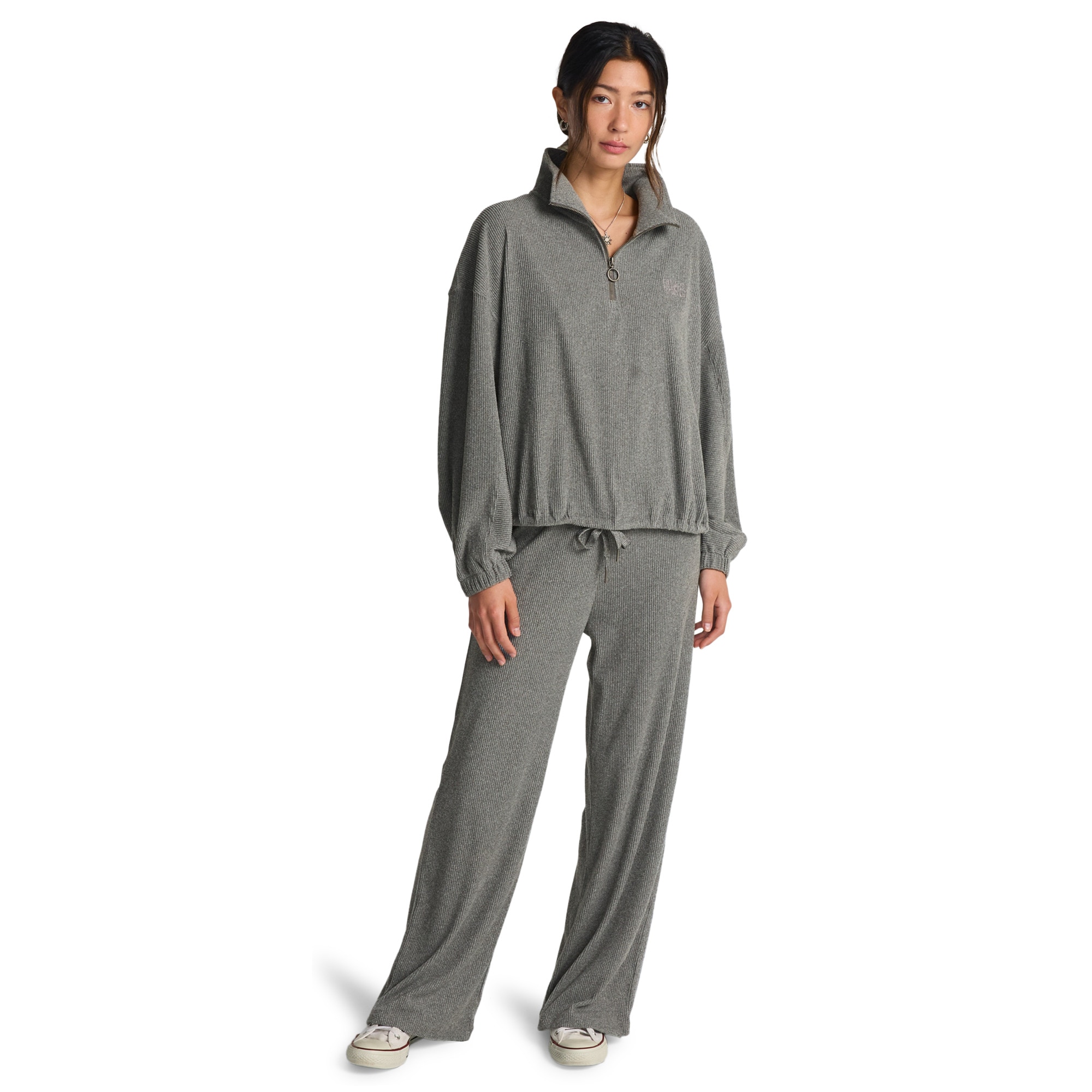 Pantalón de mujer Keep It Straight Billabong - Gris Gris-3
