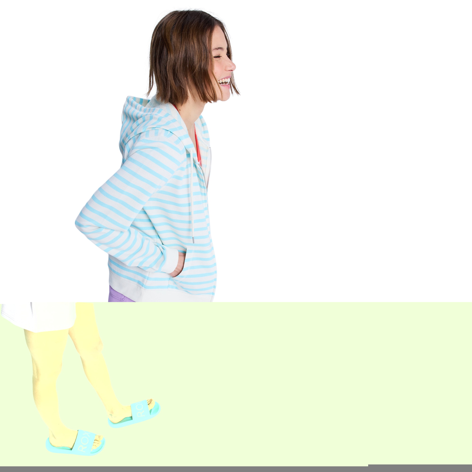 Imagen 3 de Sudadera de mujer Perfect Stripe Roxy - Azul Azul
