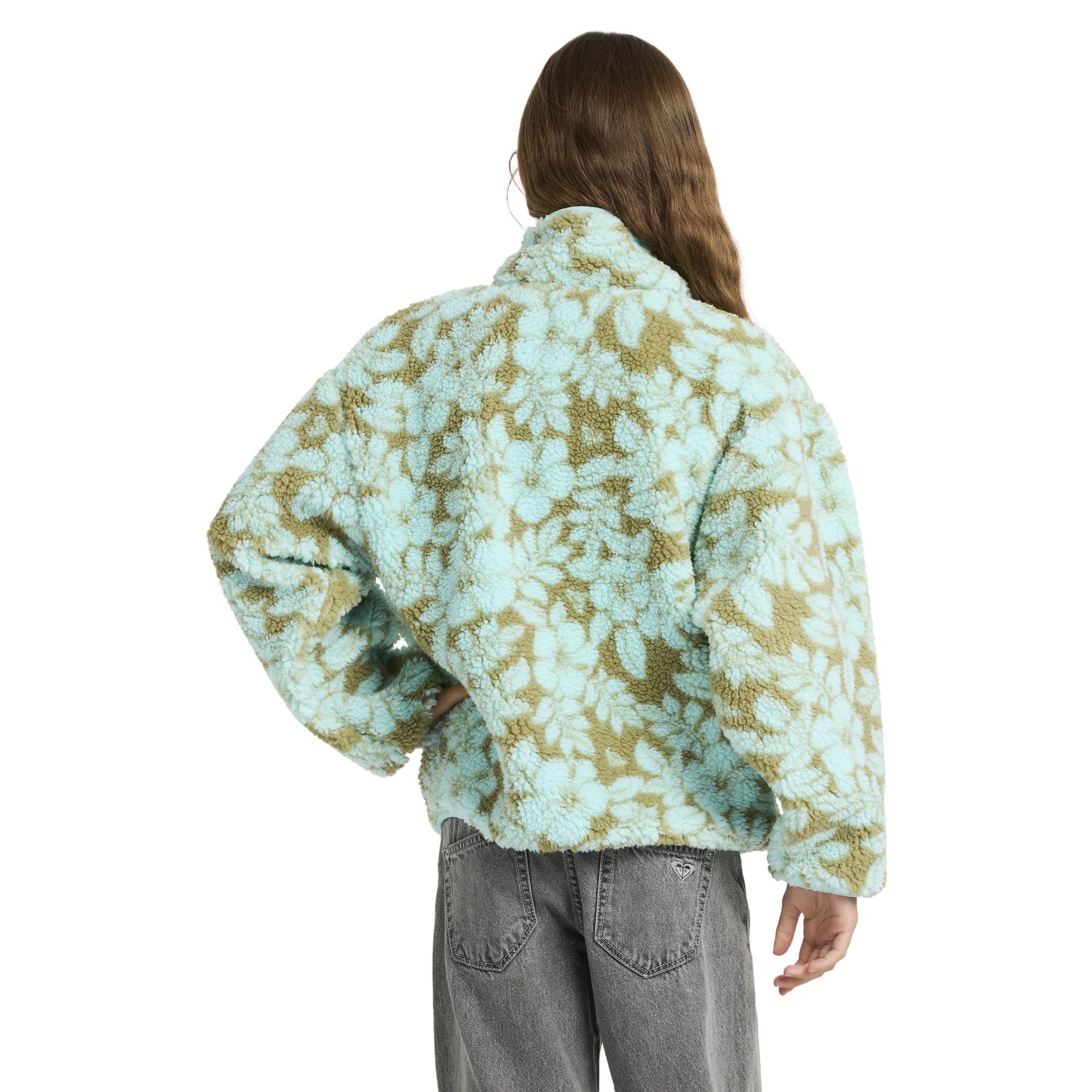 Forro polar de niños Like Electricity Roxy - Verde Oliva Verde Oliva-2