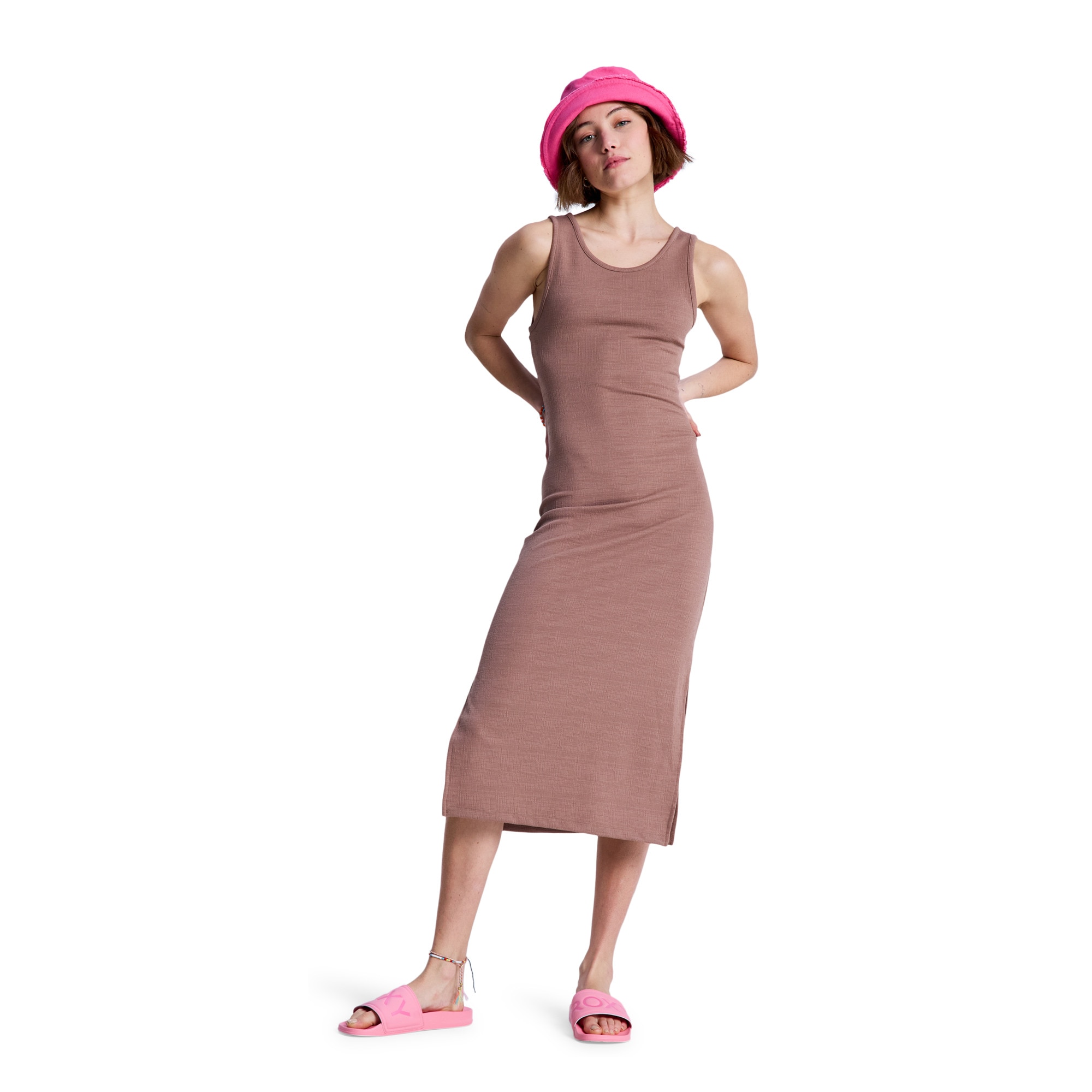Imagen 0 de Vestido de mujer Good Keepsake Roxy Marrón