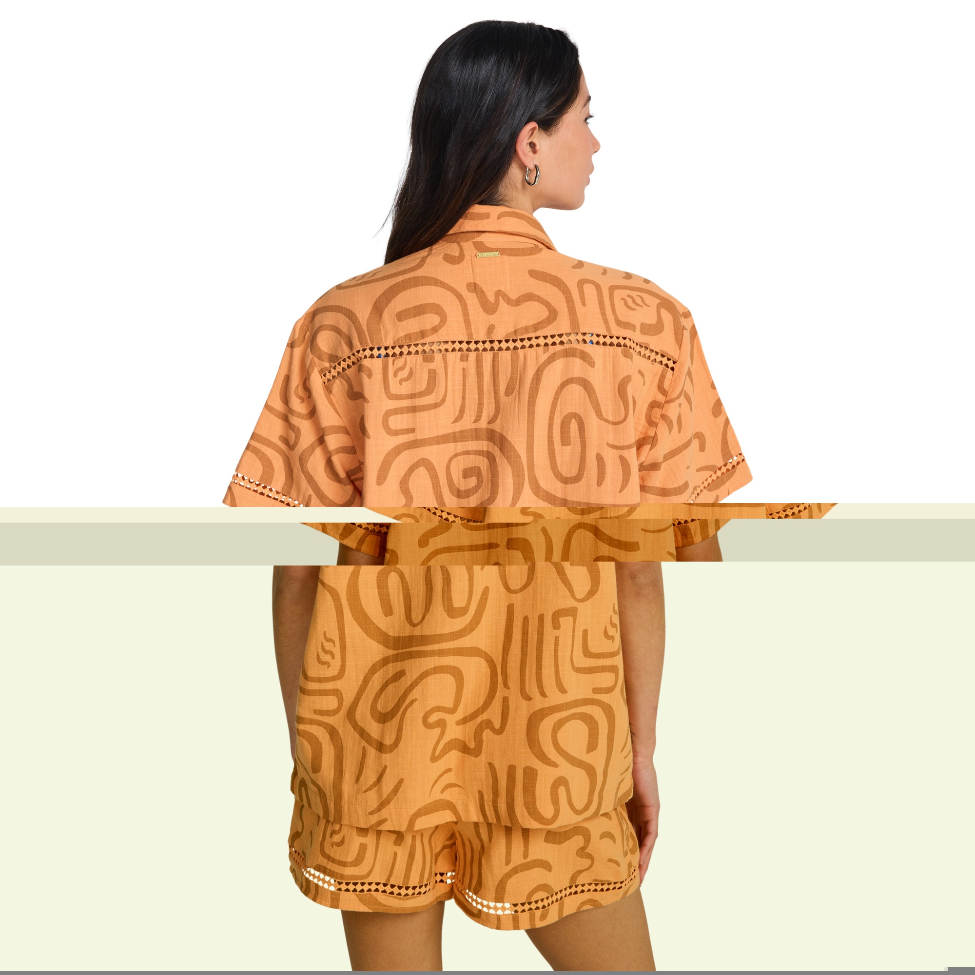 Camisa de mujer Summers End Billabong - Naranja Naranja-3