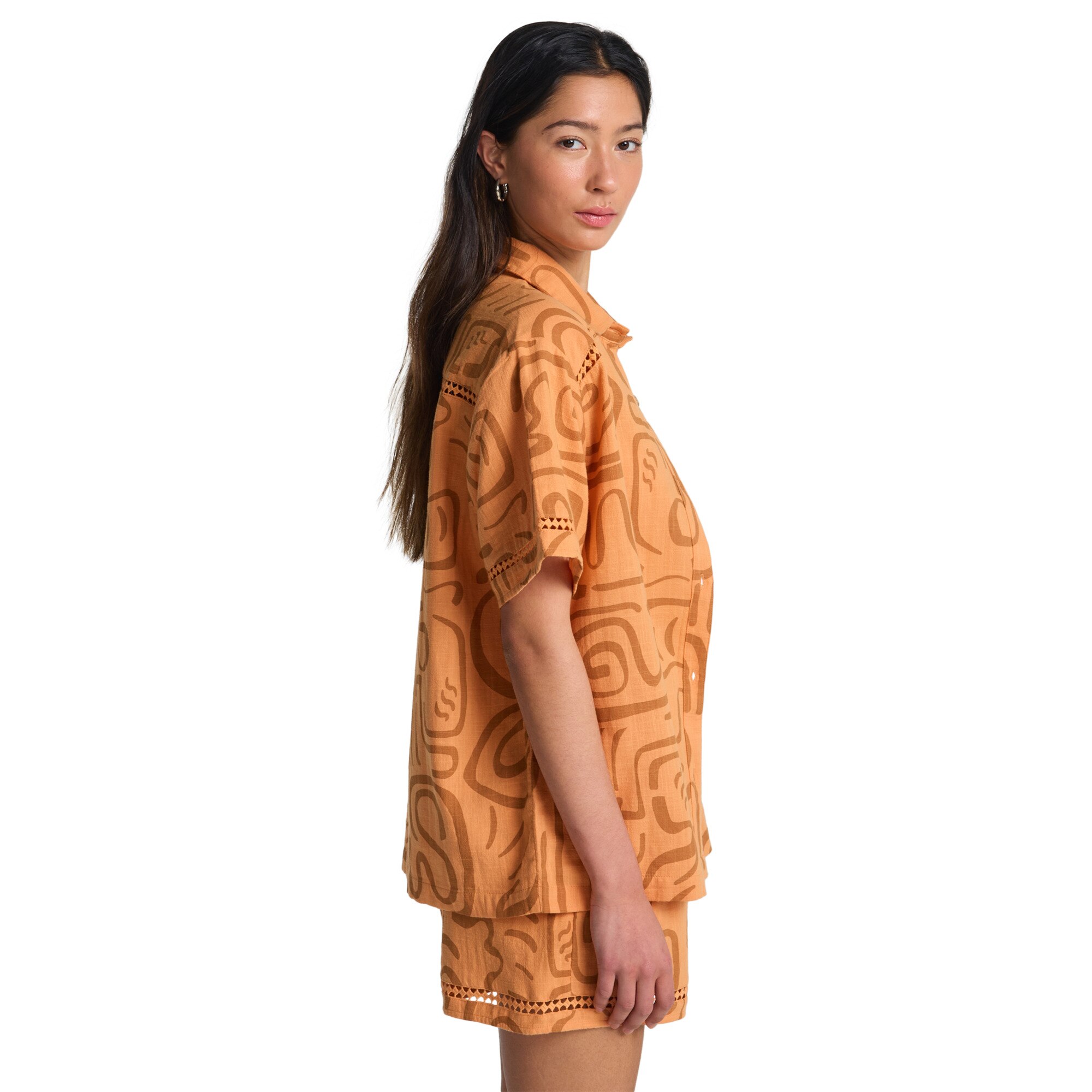 Camisa de mujer Summers End Billabong - Naranja Naranja-4