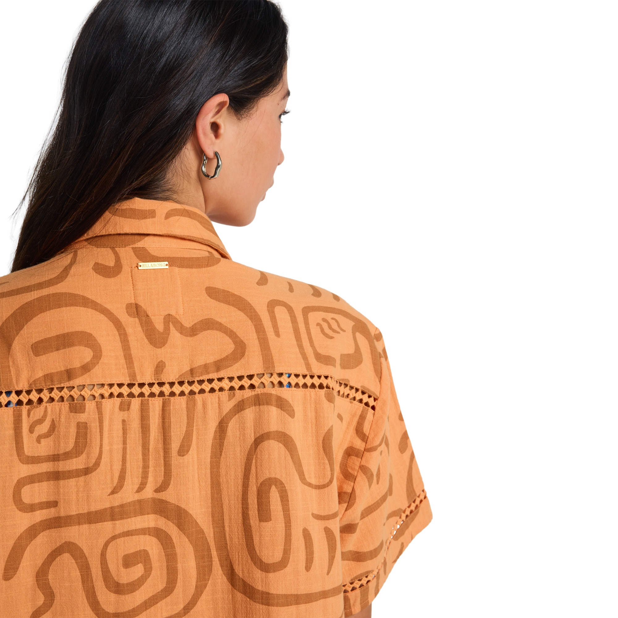 Camisa de mujer Summers End Billabong - Naranja Naranja-6