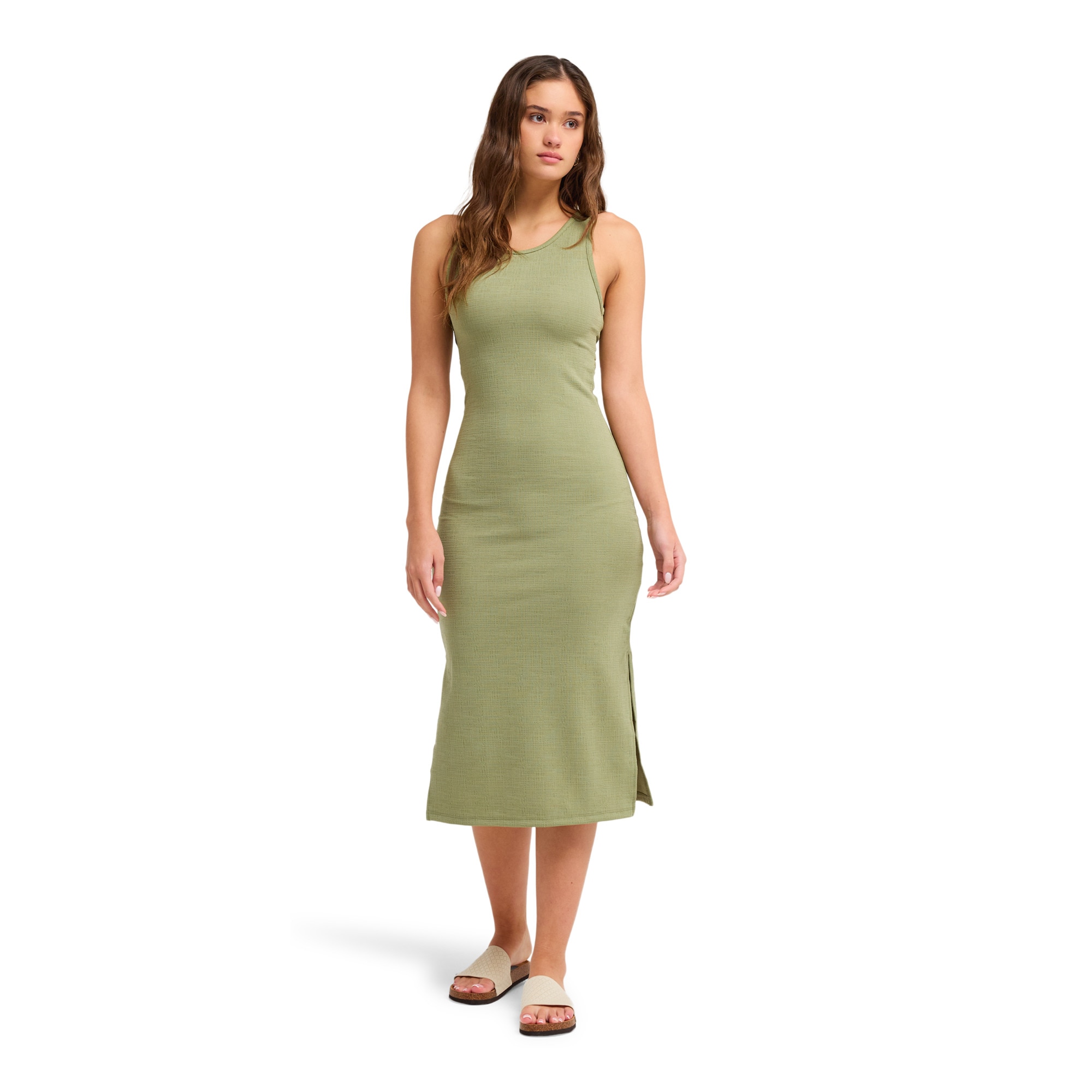 Imagen 0 de Vestido de mujer Good Keepsake Roxy Verde Oliva
