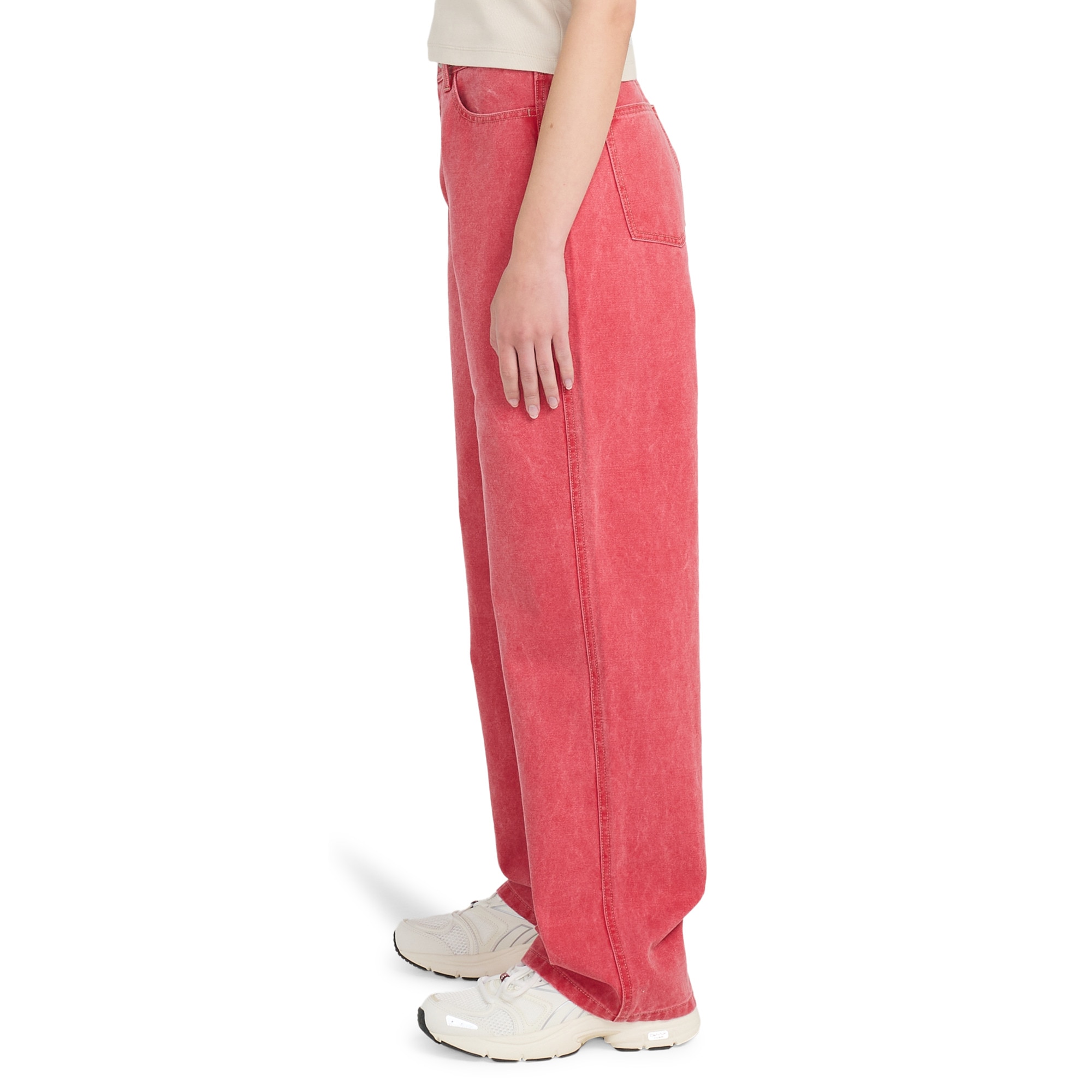 Pantalón de mujer 365 Canvas W Element - Rojo Rojo-3