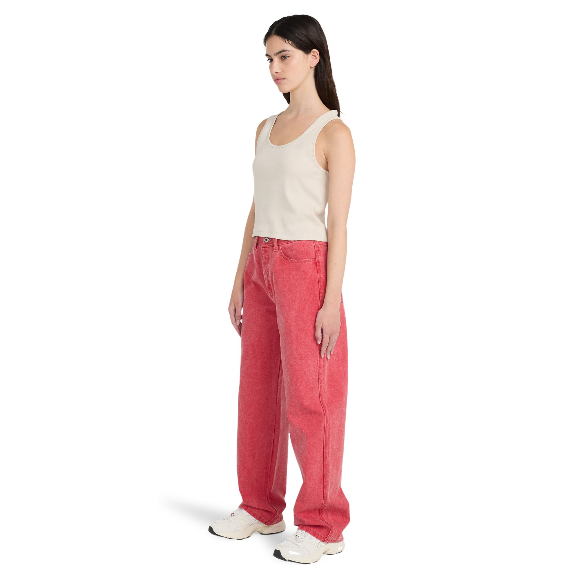Pantalón de mujer 365 Canvas W Element - Rojo Rojo-5