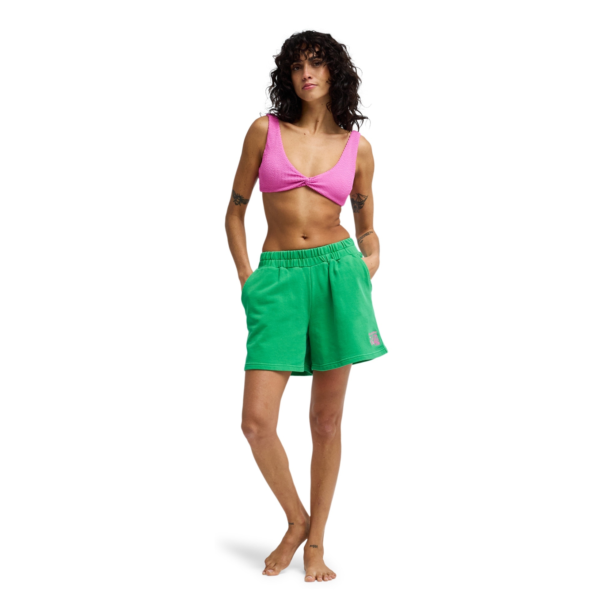 Pantalón corto de mujer Springbreak Billabong - Verde Verde-3