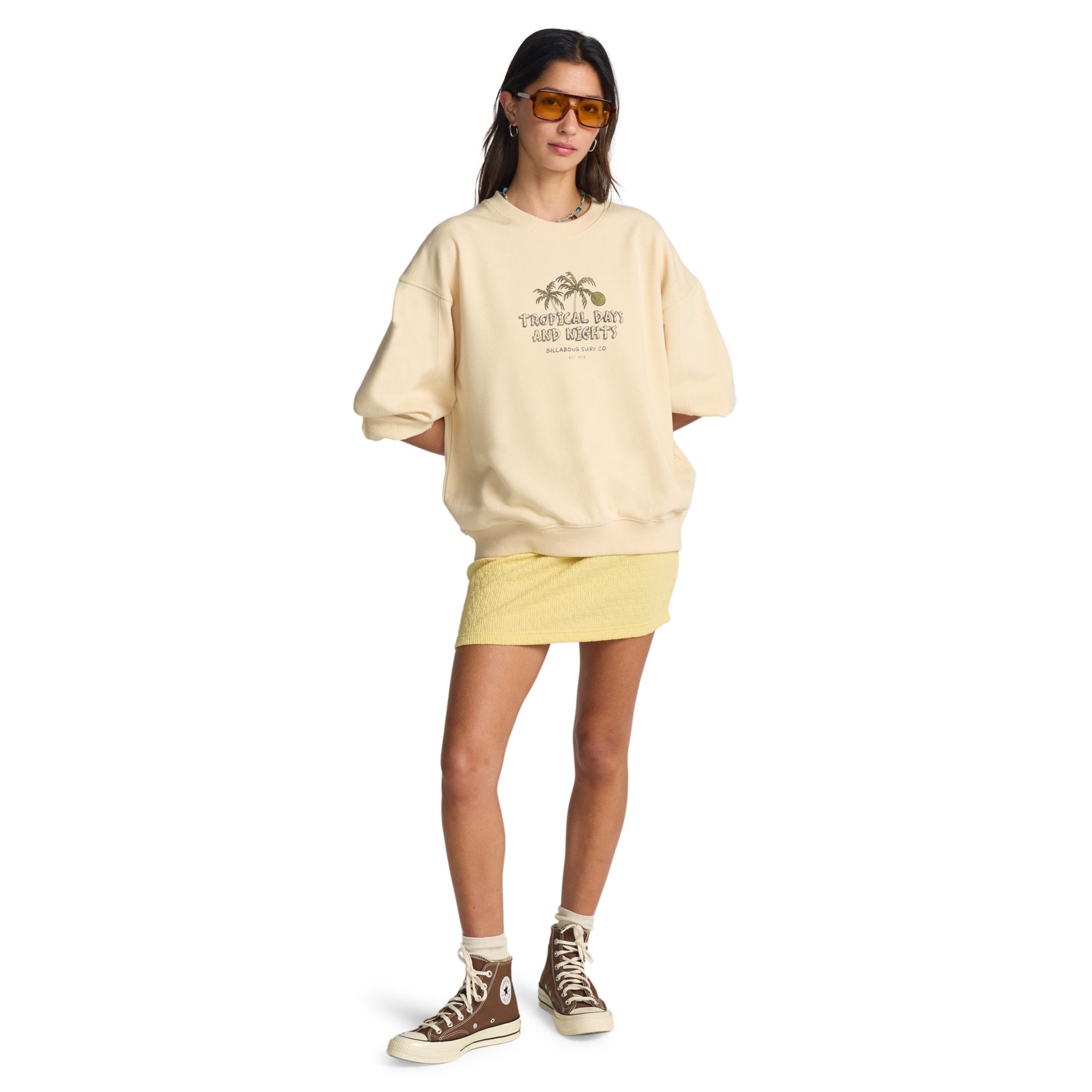Imagen 2 de Sudadera de mujer All The Days Kendall Billabong - Blanco Blanco