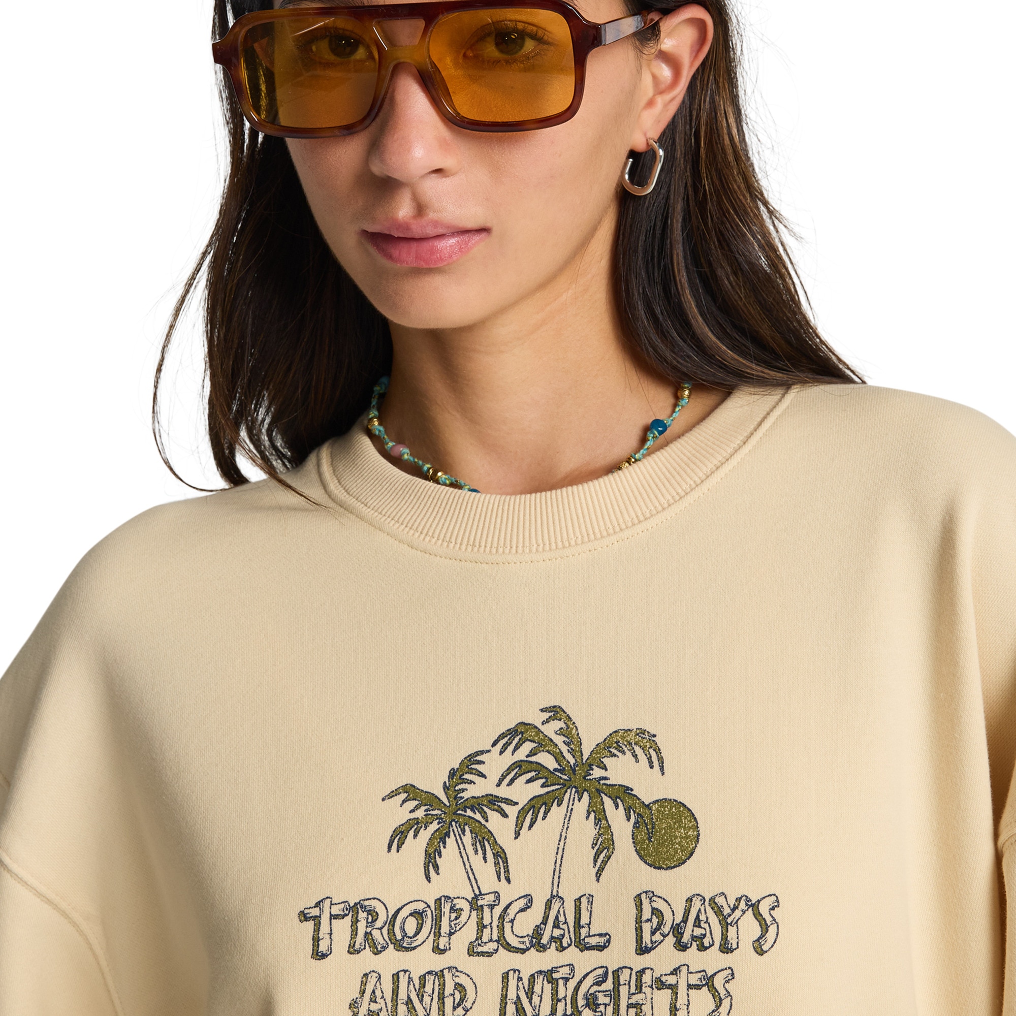 Imagen 5 de Sudadera de mujer All The Days Kendall Billabong - Blanco Blanco