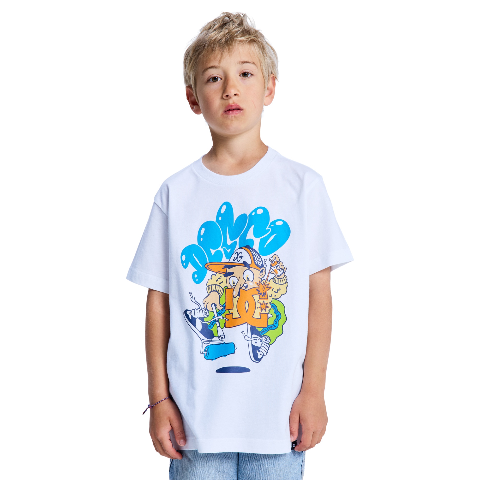 Imagen 0 de Camiseta de niños Rollpainter DC Shoes Blanco