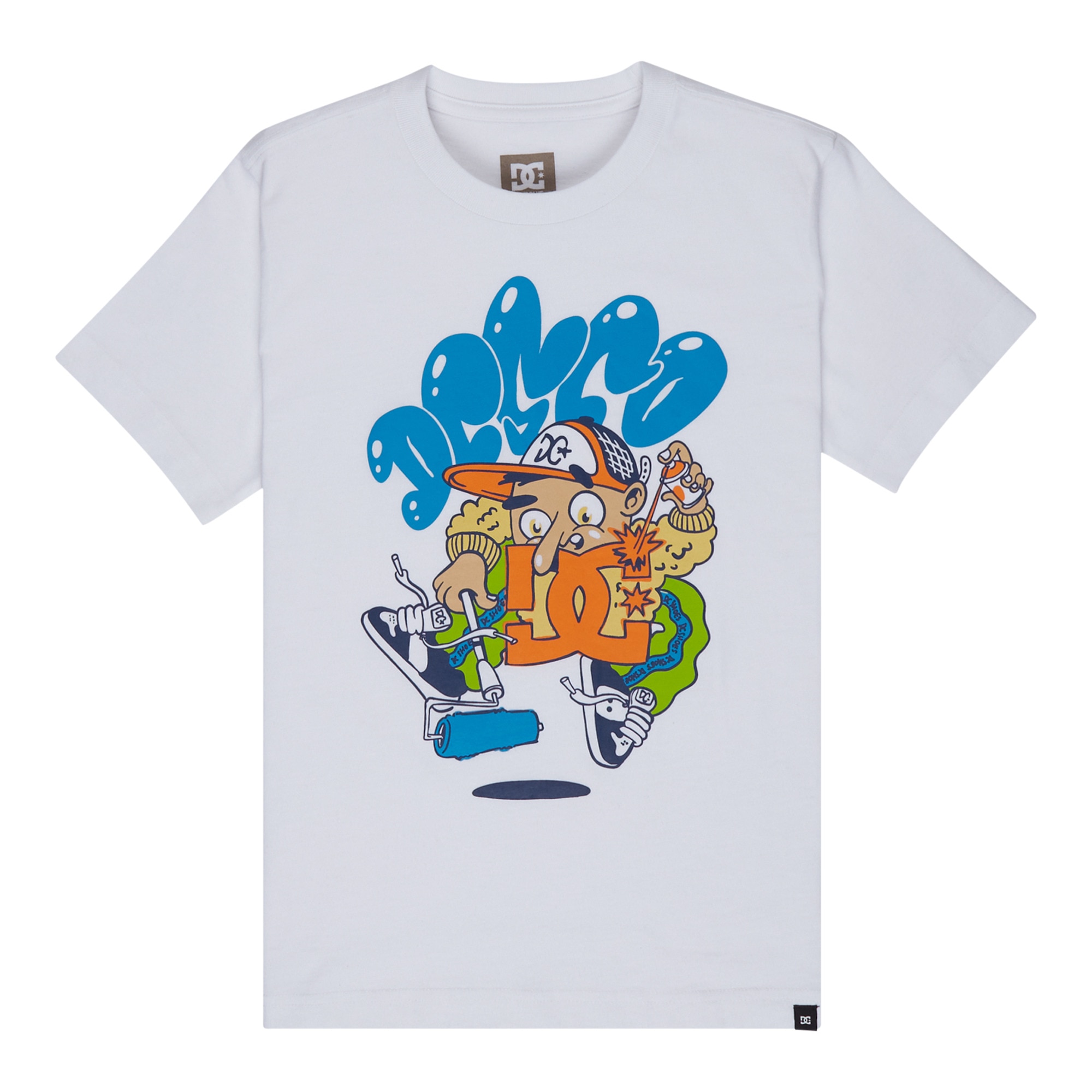Camiseta de niños Rollpainter DC Shoes - Blanco Blanco-6