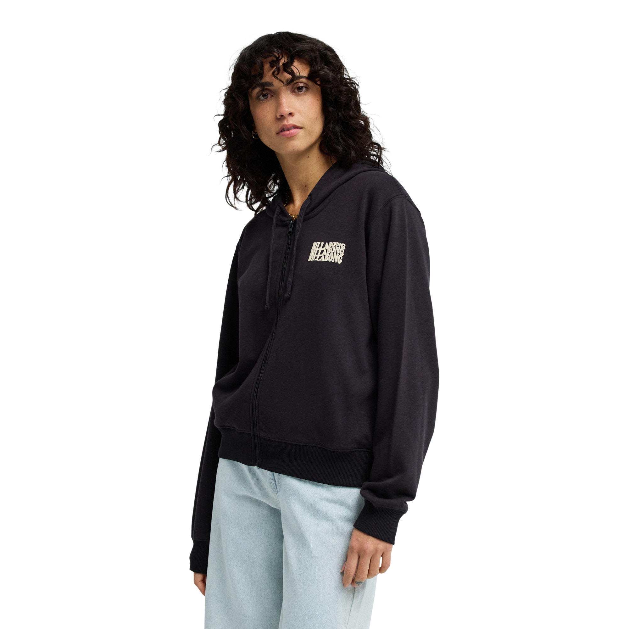 Imagen 4 de Sudadera de mujer Zip Family Billabong - Negro Negro