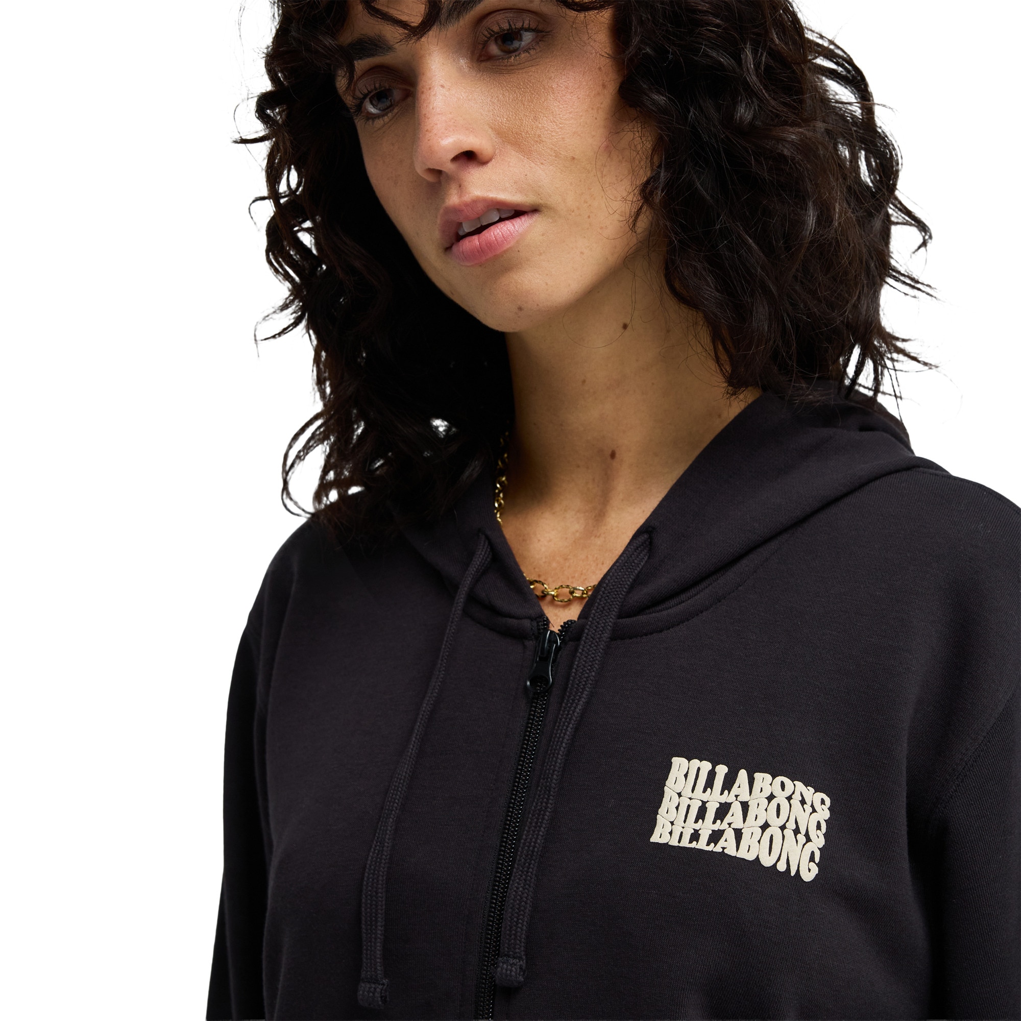 Imagen 5 de Sudadera de mujer Zip Family Billabong - Negro Negro