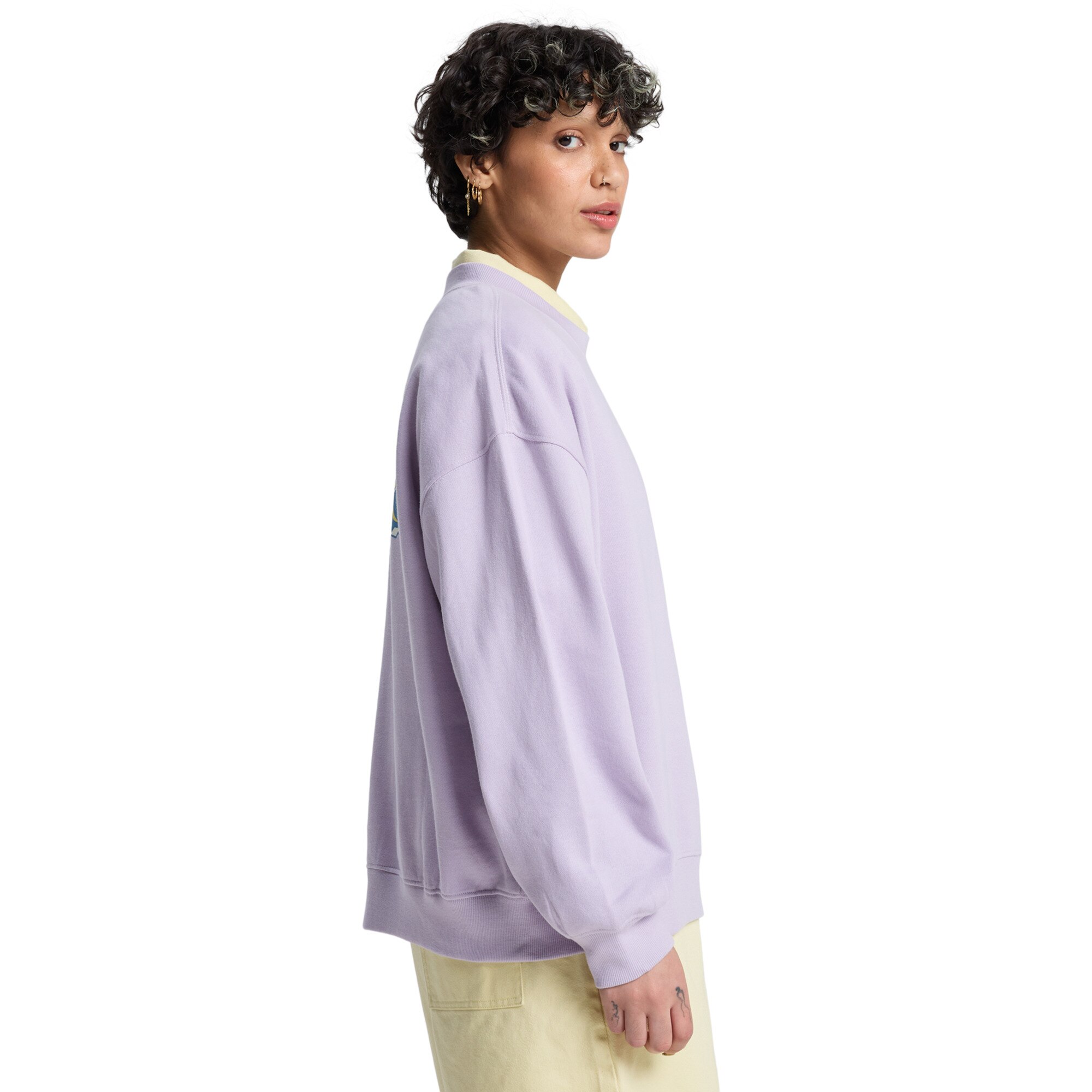 Sudadera de cuello redondo para mujer Estándar - Morado Morado-2