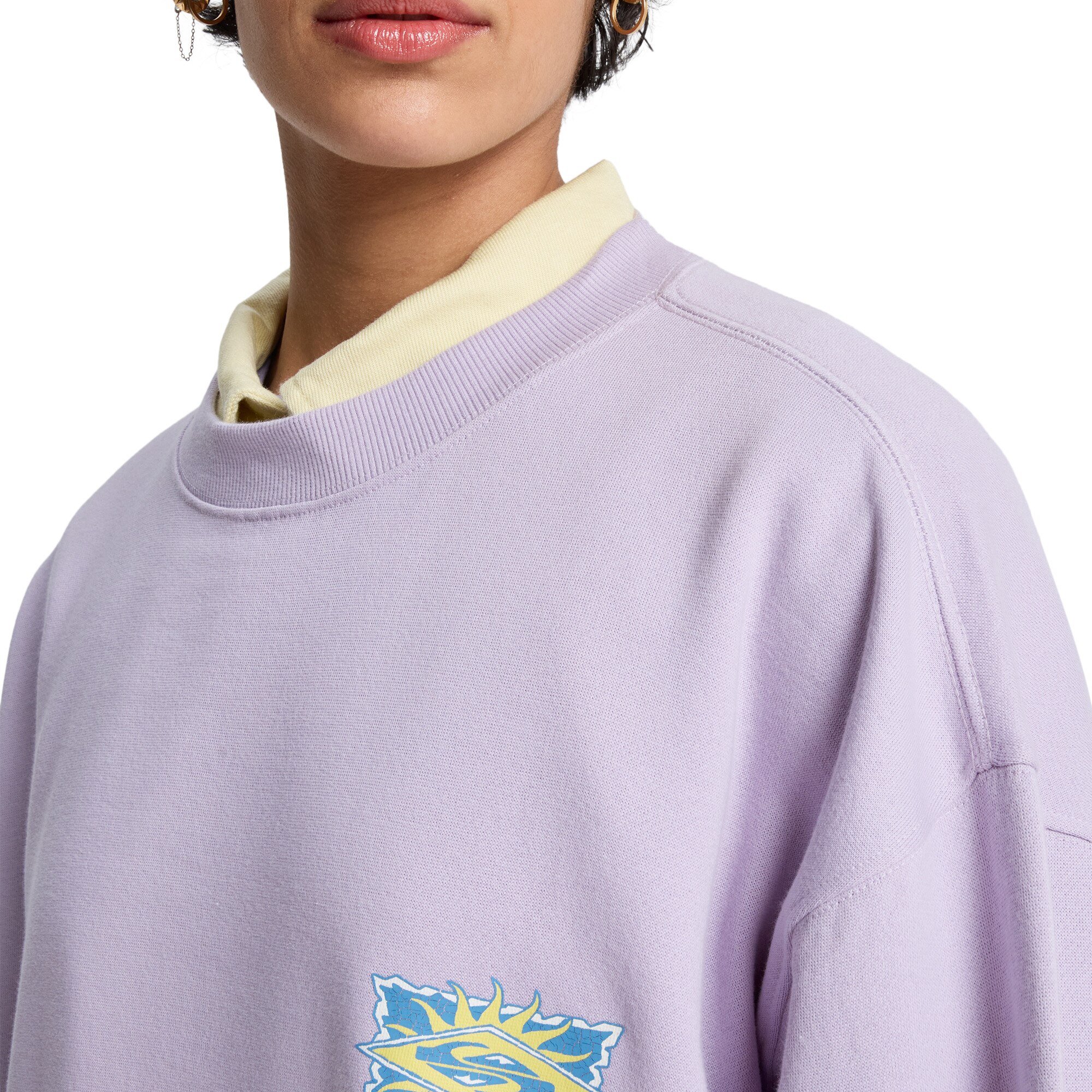 Sudadera de cuello redondo para mujer Estándar - Morado Morado-3