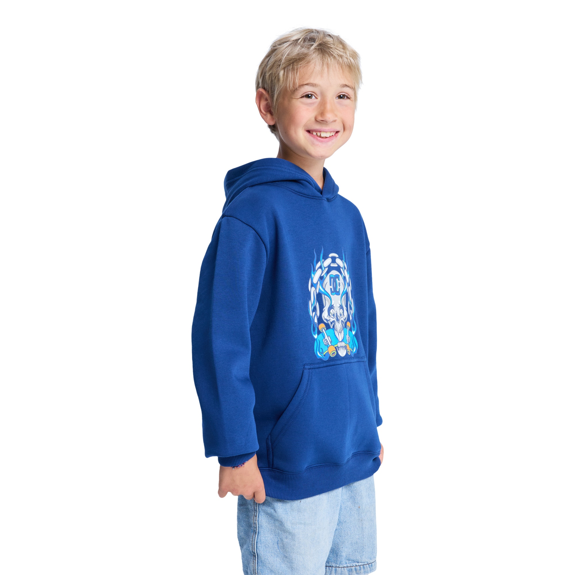 Sudadera de niños Burning Skull DC Shoes - Azul Azul-3