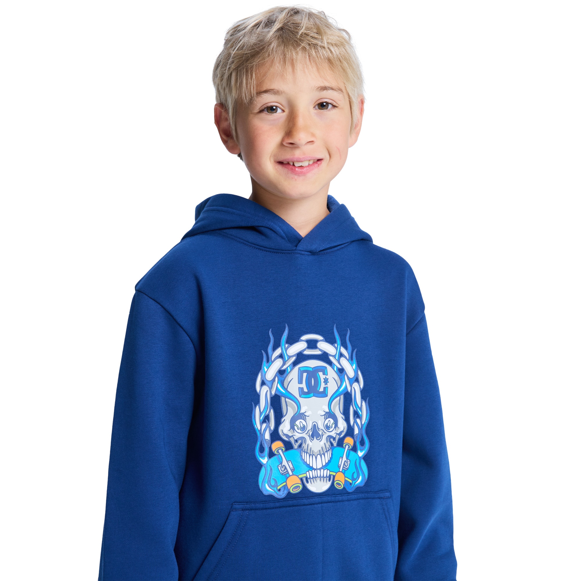 Sudadera de niños Burning Skull DC Shoes - Azul Azul-4