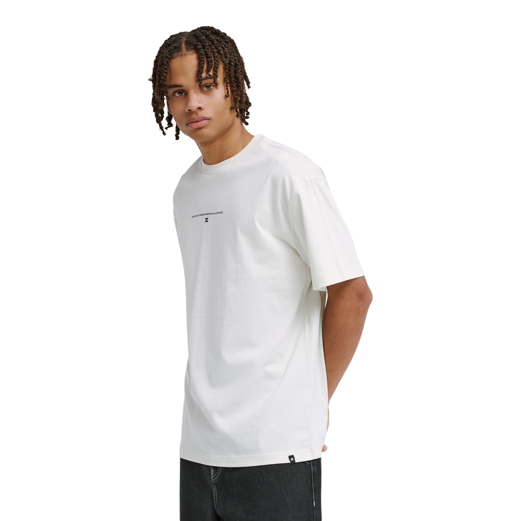 Camiseta de hombre No Skateboard Allowed DC Shoes - Blanco Blanco-4