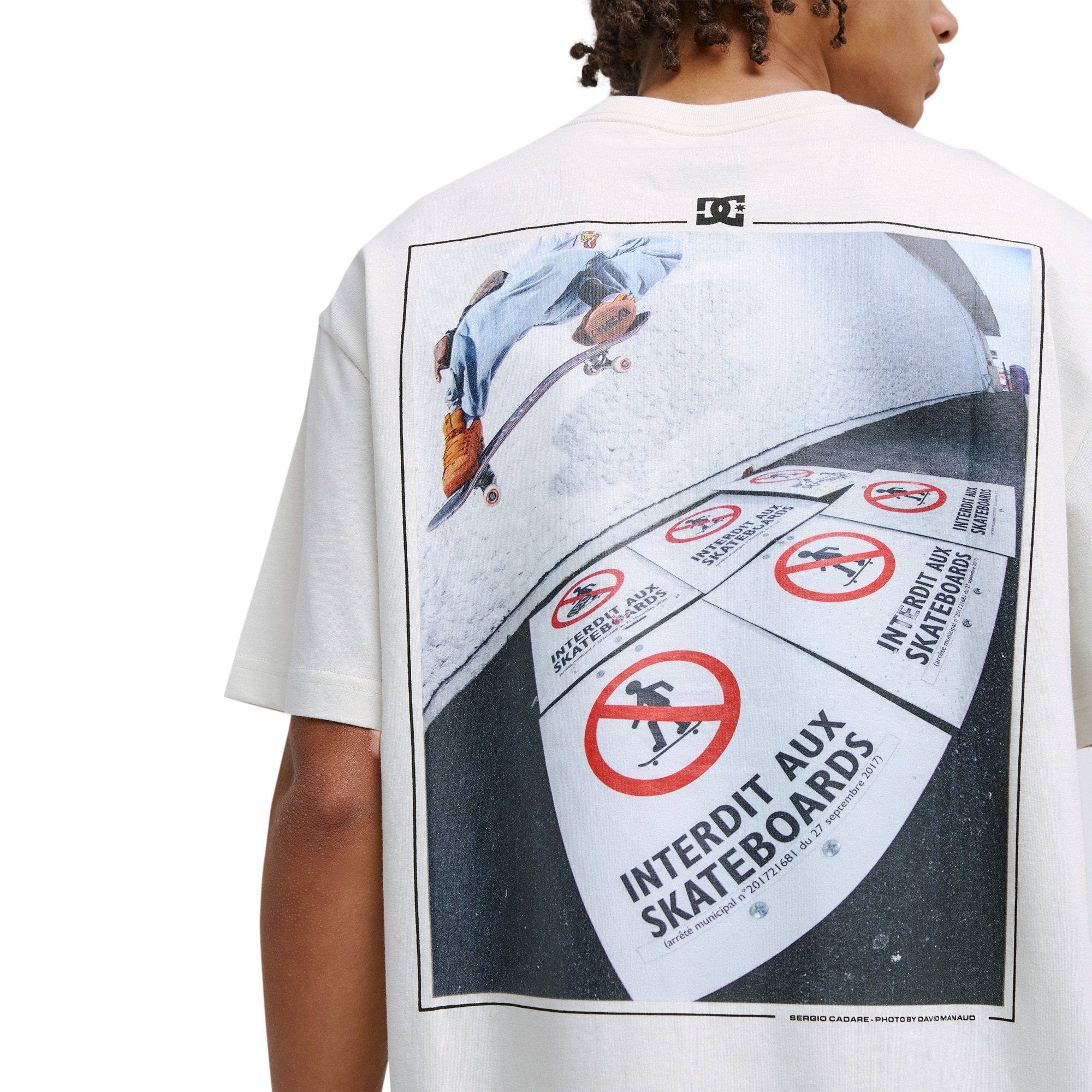Camiseta de hombre No Skateboard Allowed DC Shoes - Blanco Blanco-5