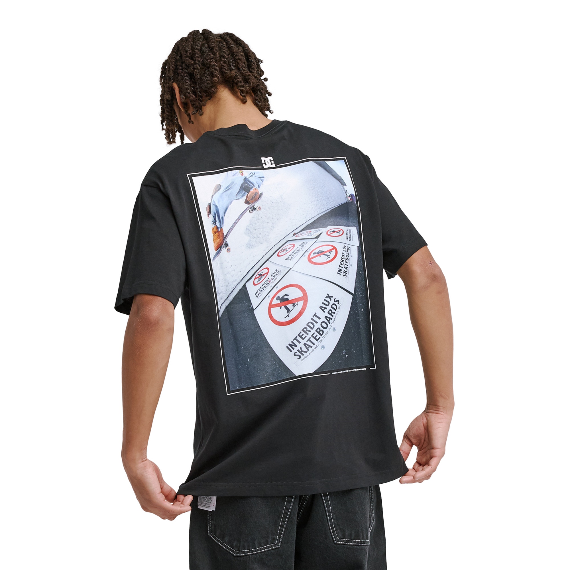 Camiseta de hombre No Skateboard Allowed DC Shoes - Negro Negro-2