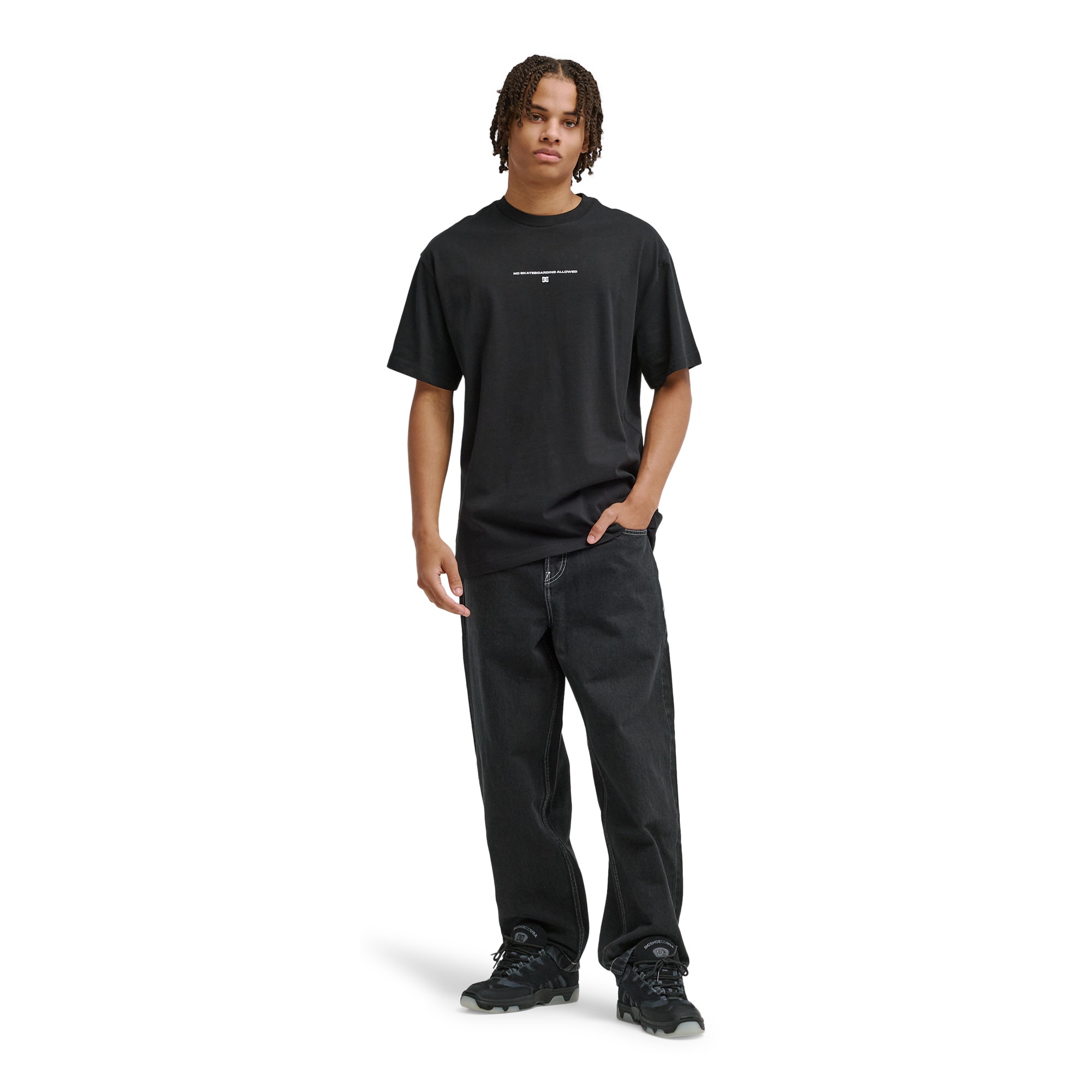 Camiseta de hombre No Skateboard Allowed DC Shoes - Negro Negro-3