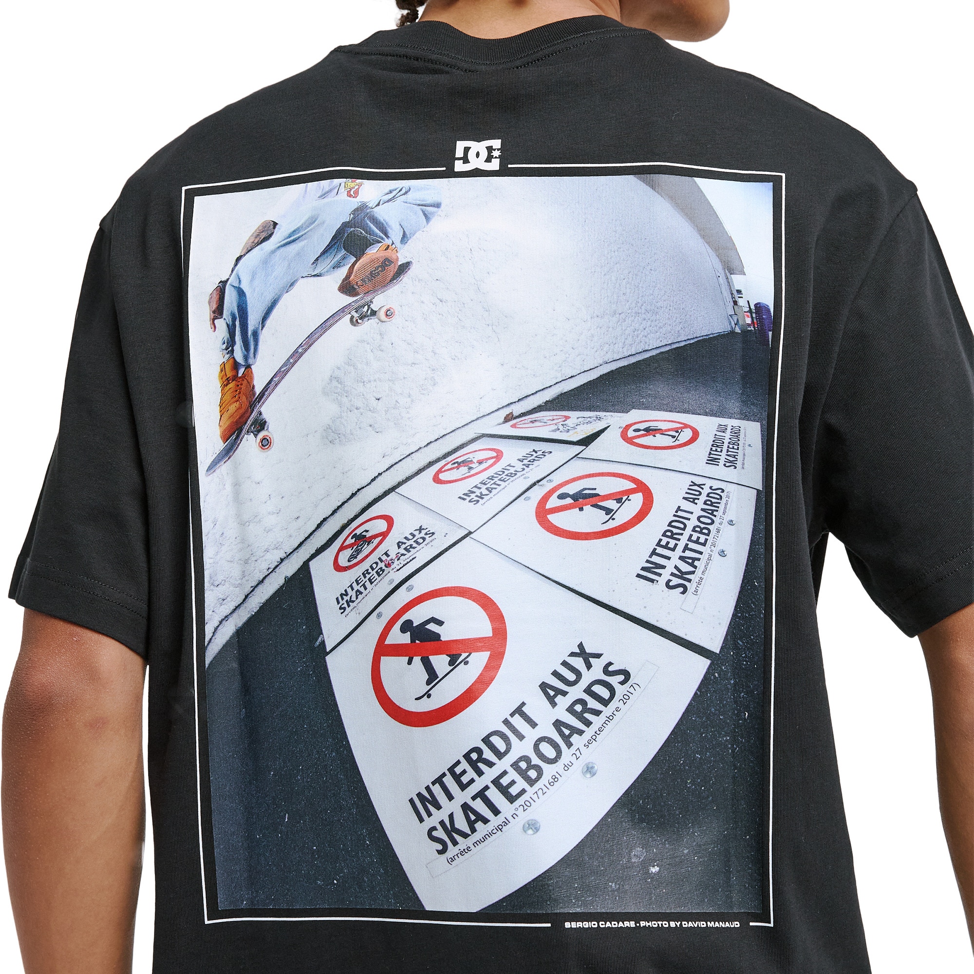 Camiseta de hombre No Skateboard Allowed DC Shoes - Negro Negro-5
