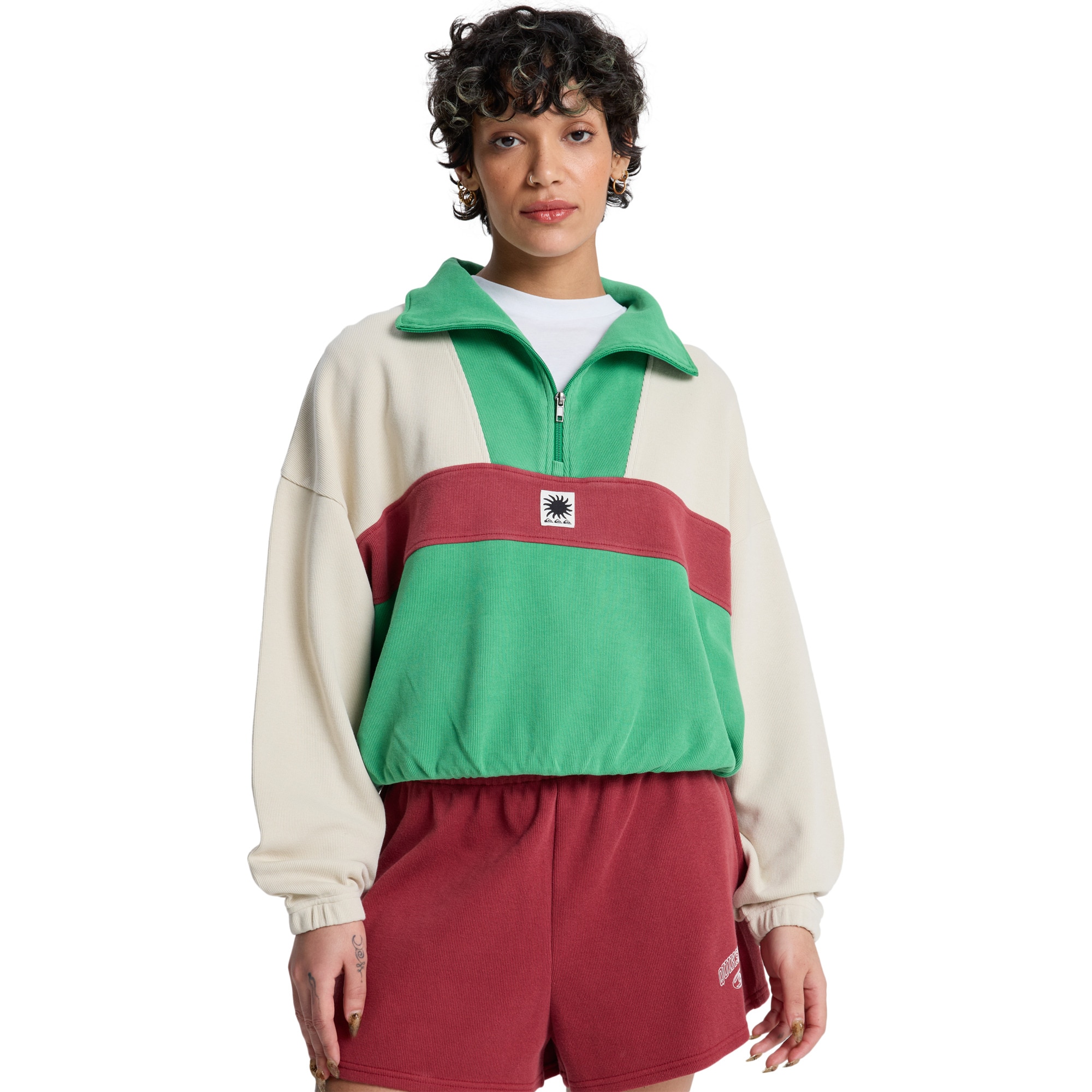 Imagen 0 de Sudadera de mujer Paz Quiksilver Multicolor