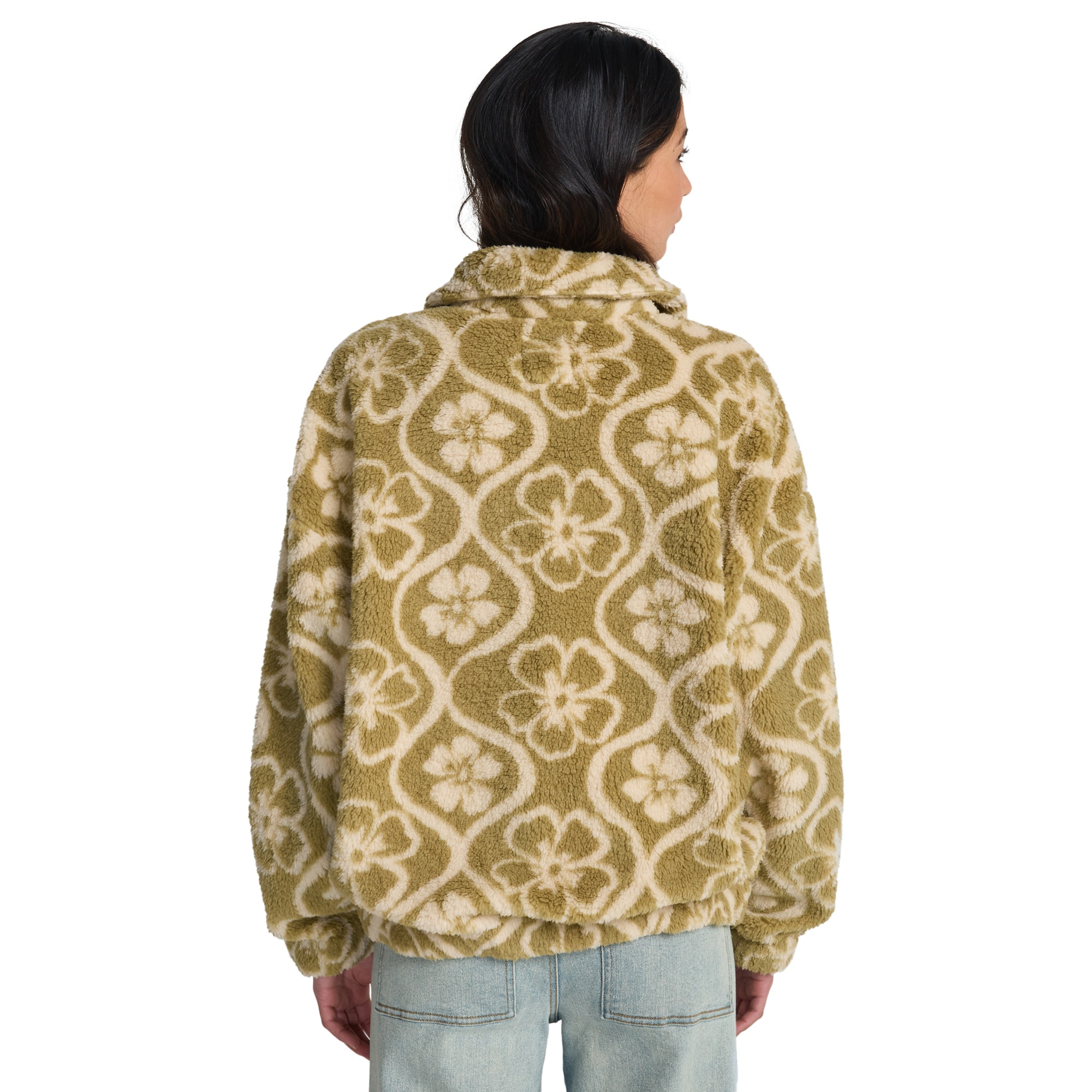 Forro polar de mujer First Light Billabong - Verde Verde-3