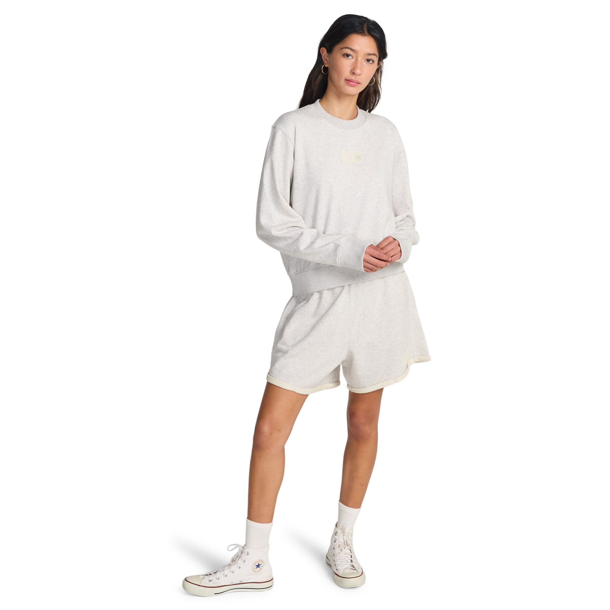 Sudadera de mujer Family Tree Billabong - Gris Gris-3