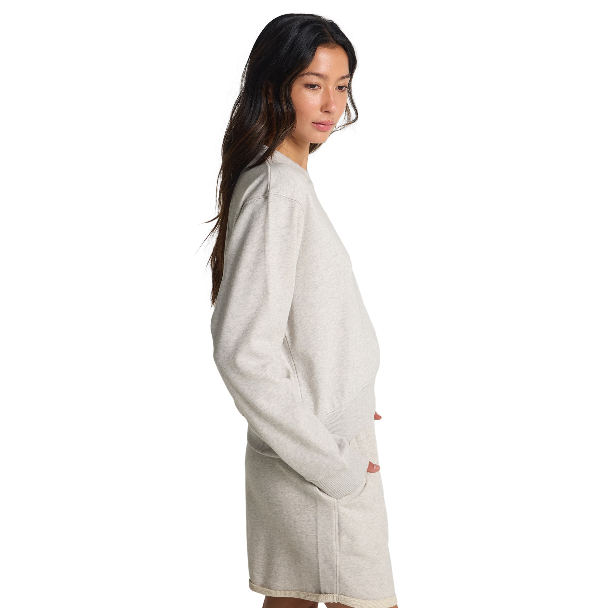 Sudadera de mujer Family Tree Billabong - Gris Gris-4