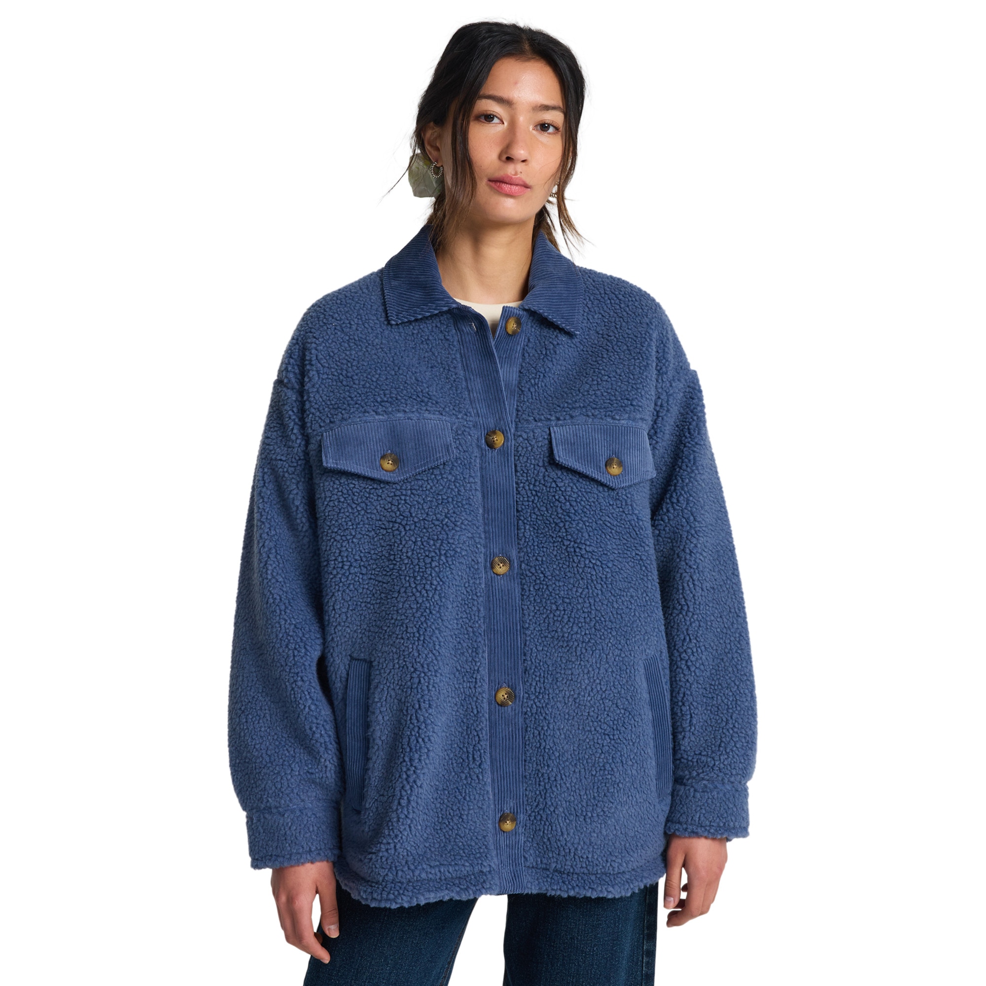 Imagen 0 de Chaqueta de mujer Coastal Waves Billabong Azul