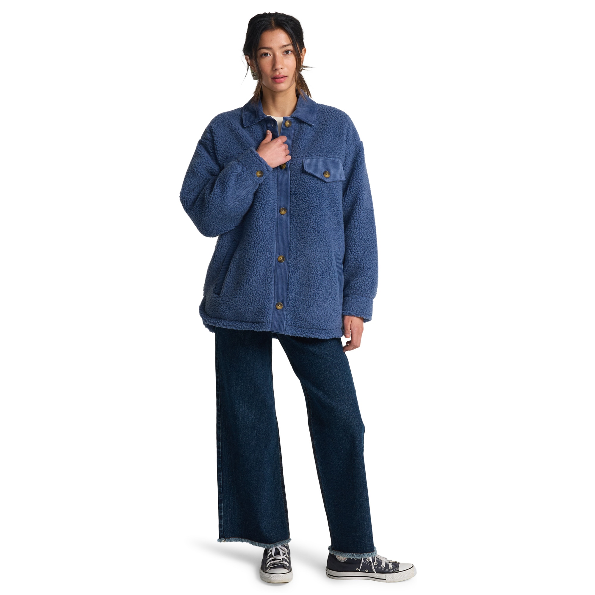 Imagen 3 de Chaqueta de mujer Coastal Waves Billabong - Azul Azul