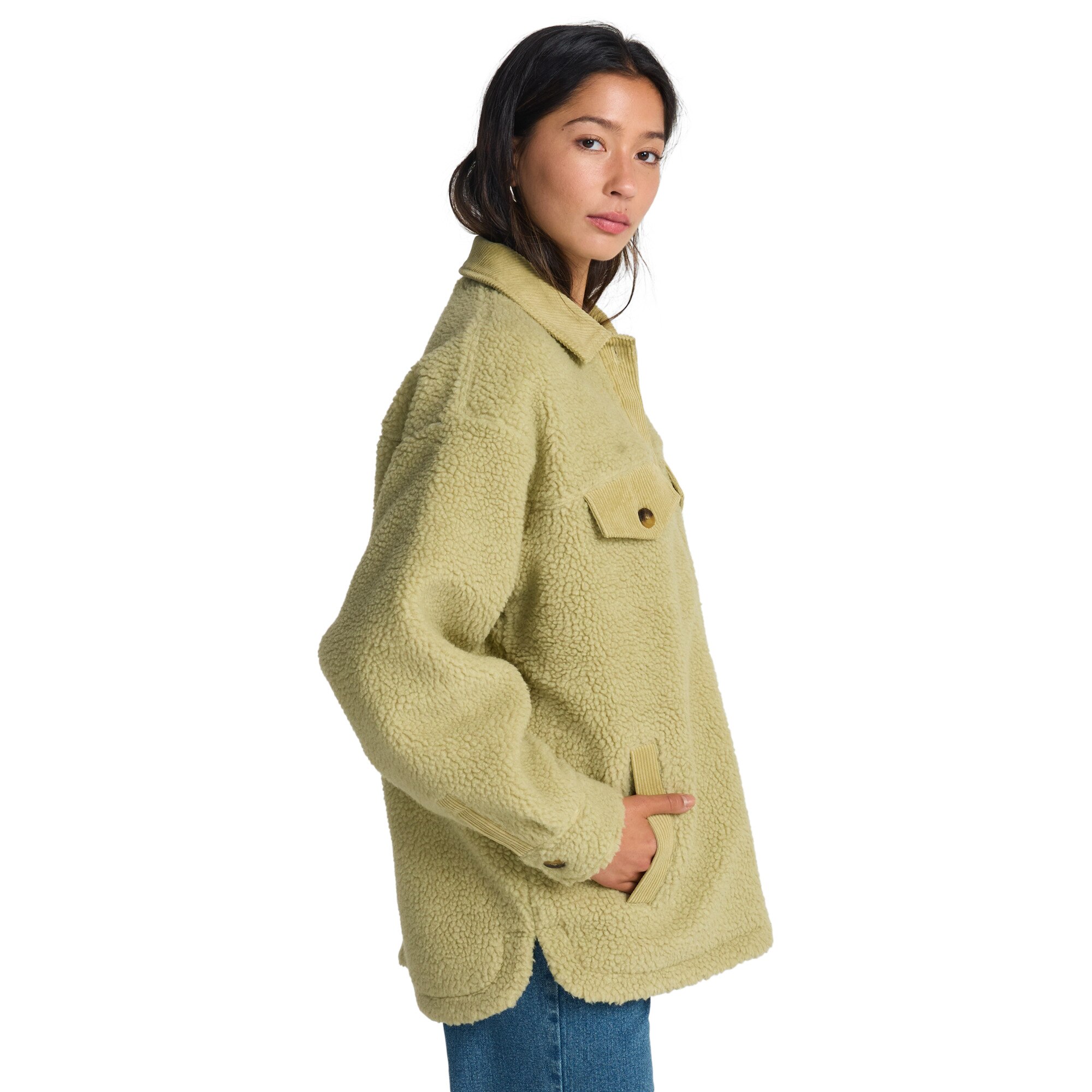 Imagen 4 de Chaqueta de mujer Coastal Waves Billabong - Verde Verde
