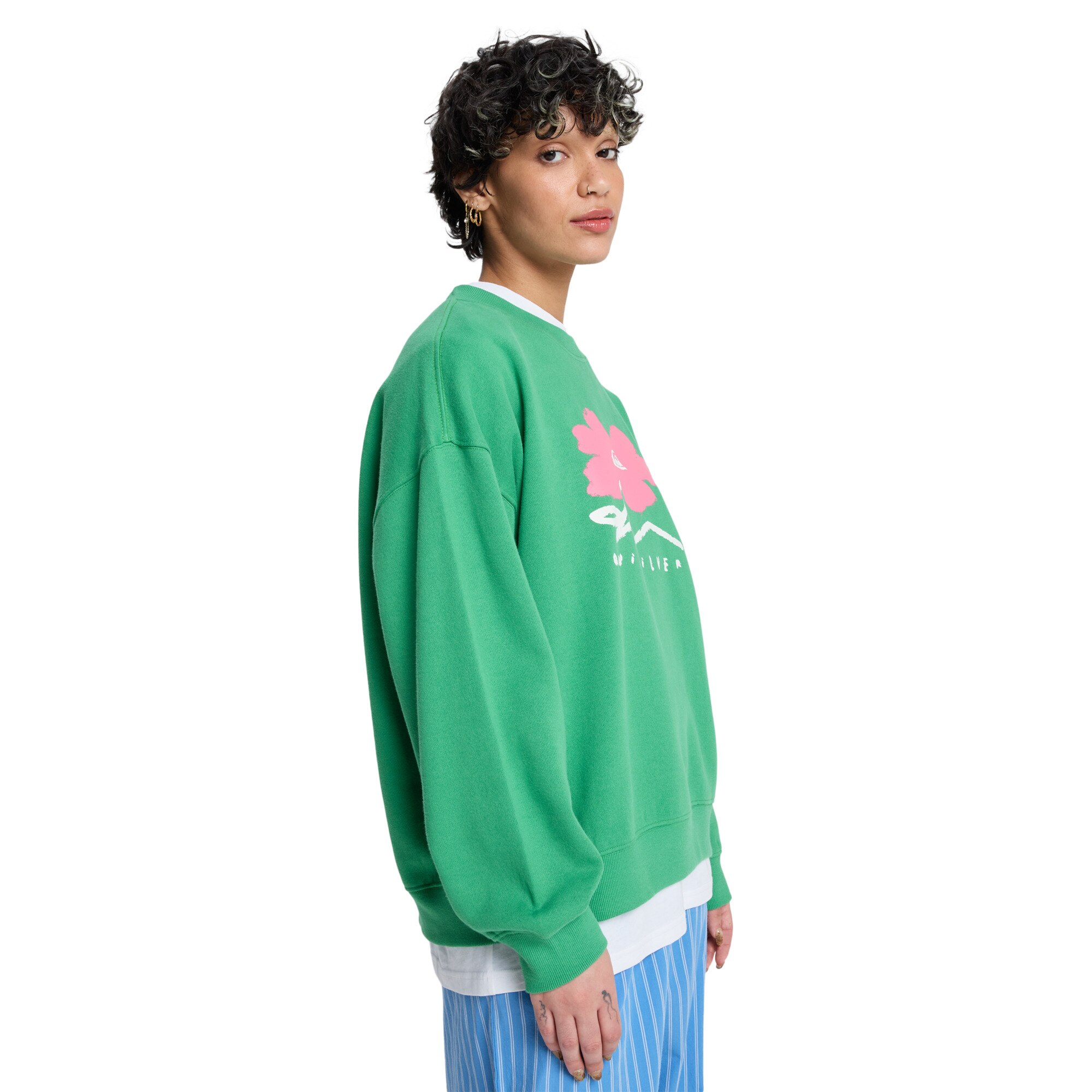Sudadera de cuello redondo para mujer Estándar - Verde Verde-3