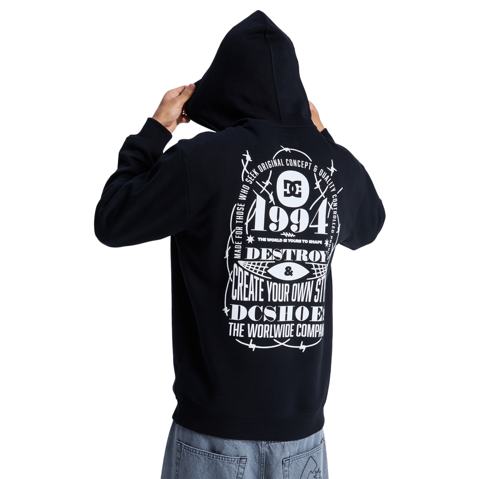 Sudadera de hombre Shape Or Destroy DC Shoes - Negro Negro-2