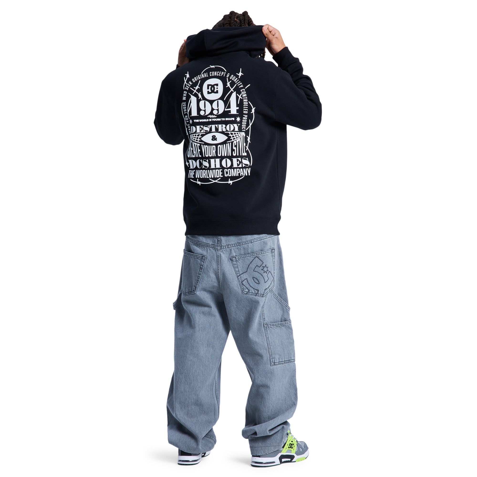 Sudadera de hombre Shape Or Destroy DC Shoes - Negro Negro-4