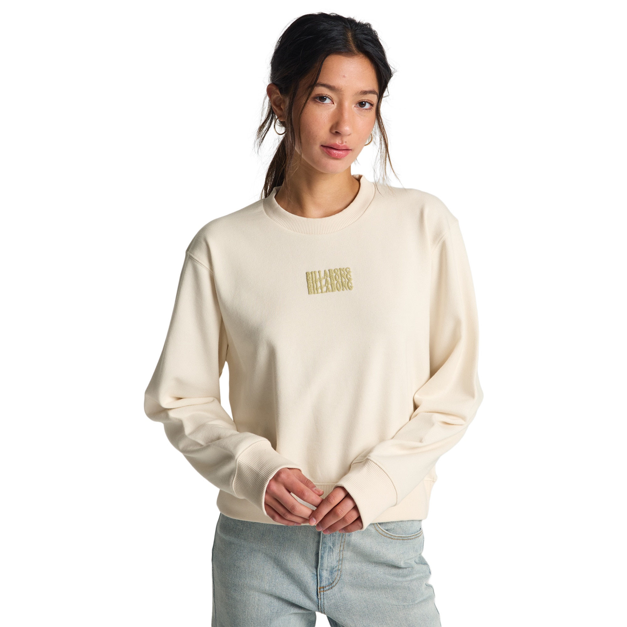 Sudadera de mujer Family Tree Billabong - Blanco Blanco-1