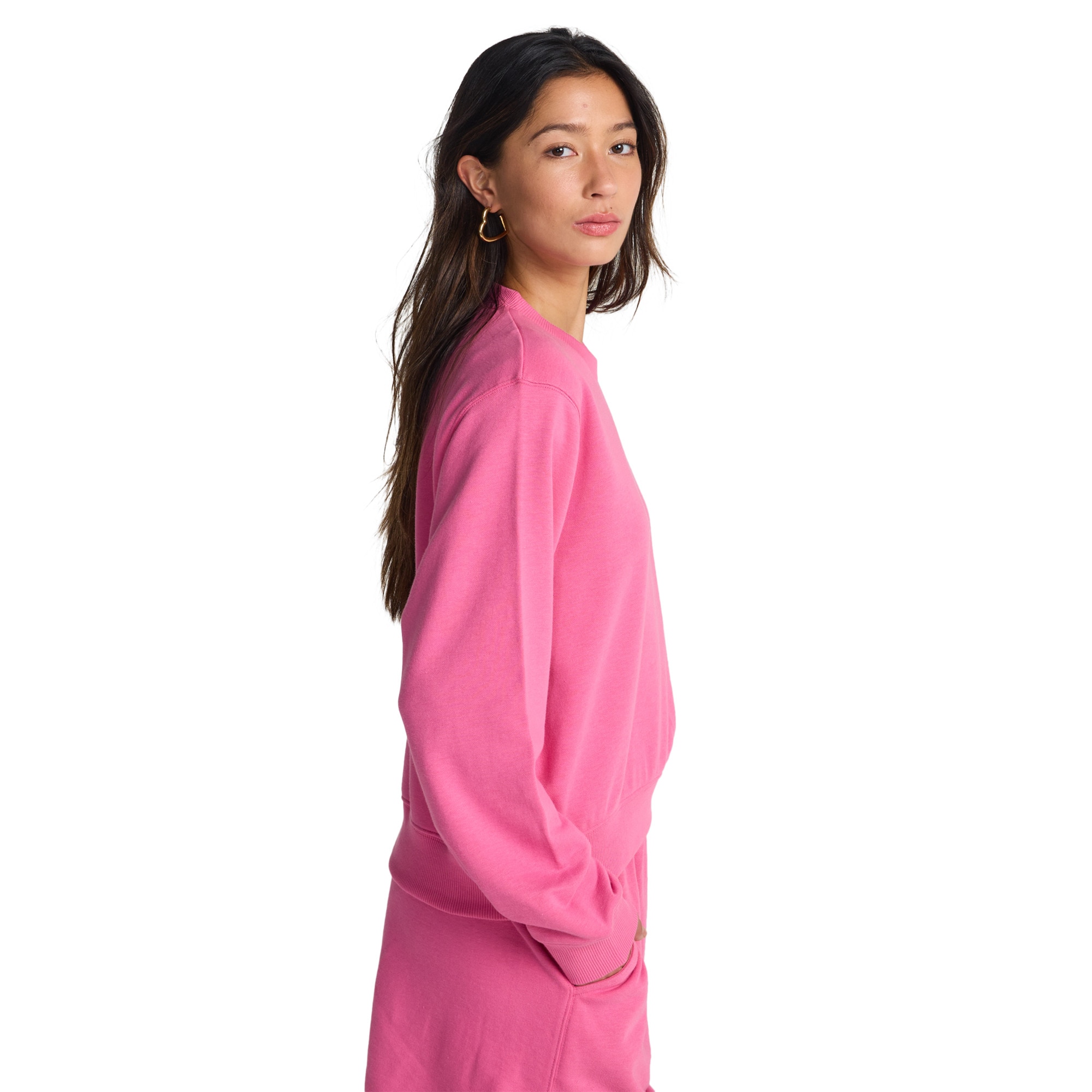 Sudadera de mujer Family Tree Billabong - Rosa Rosa-4