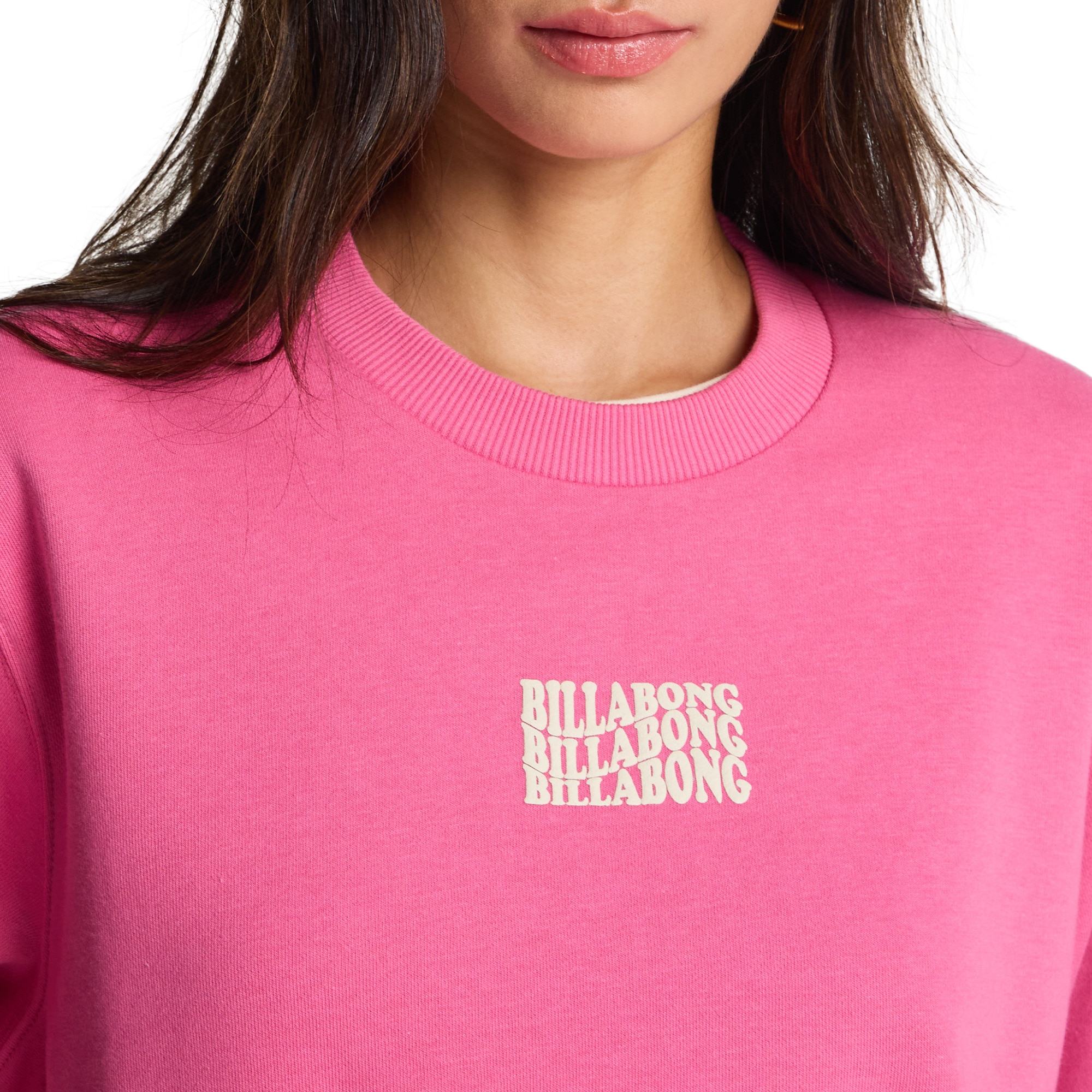 Sudadera de mujer Family Tree Billabong - Rosa Rosa-5